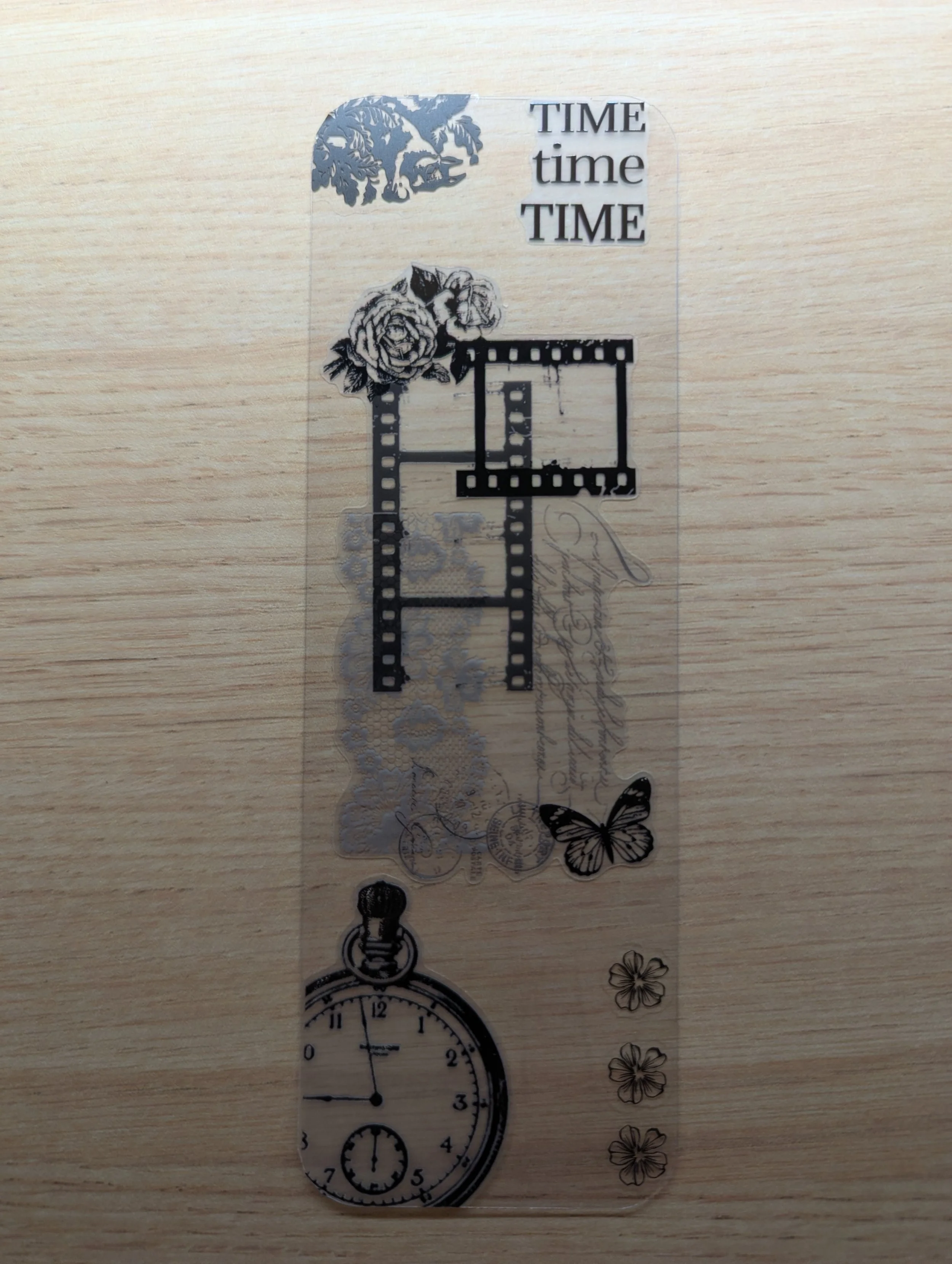 Marque-page Artistique en Journaling - time