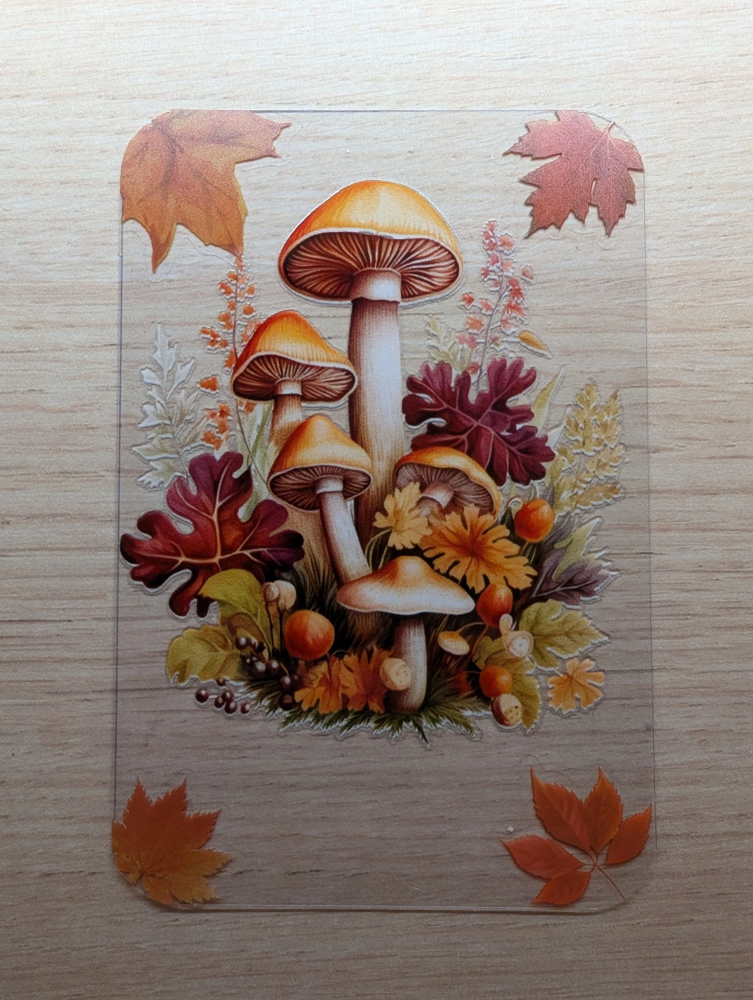 Marque-page Artistique en Journaling - champignons