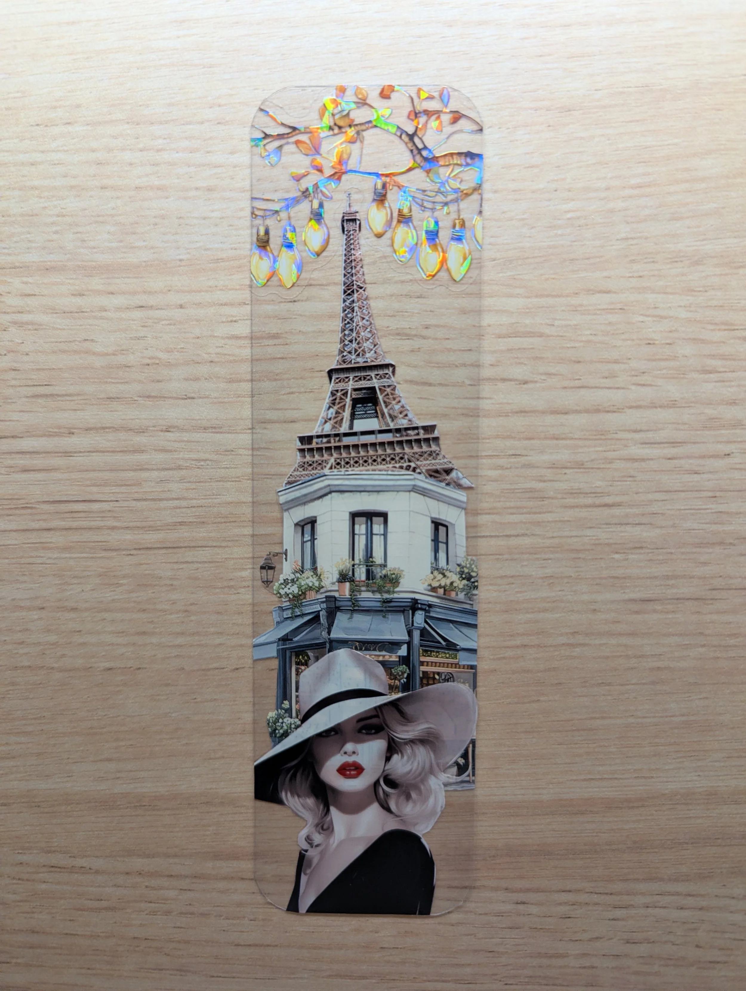 Marque-page Artistique en Journaling - touriste à Paris