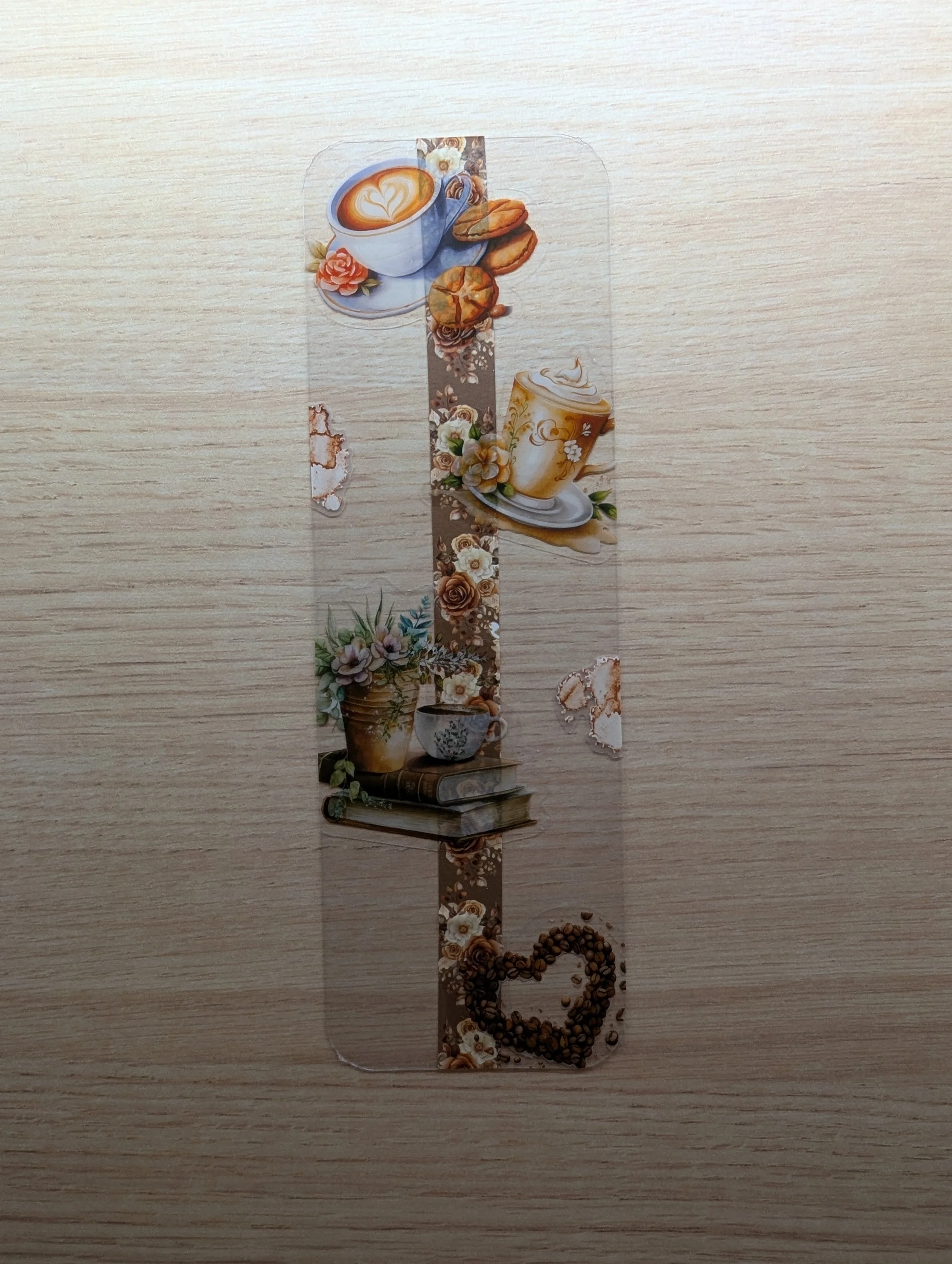 Marque-page Artistique en Journaling - Coffee time