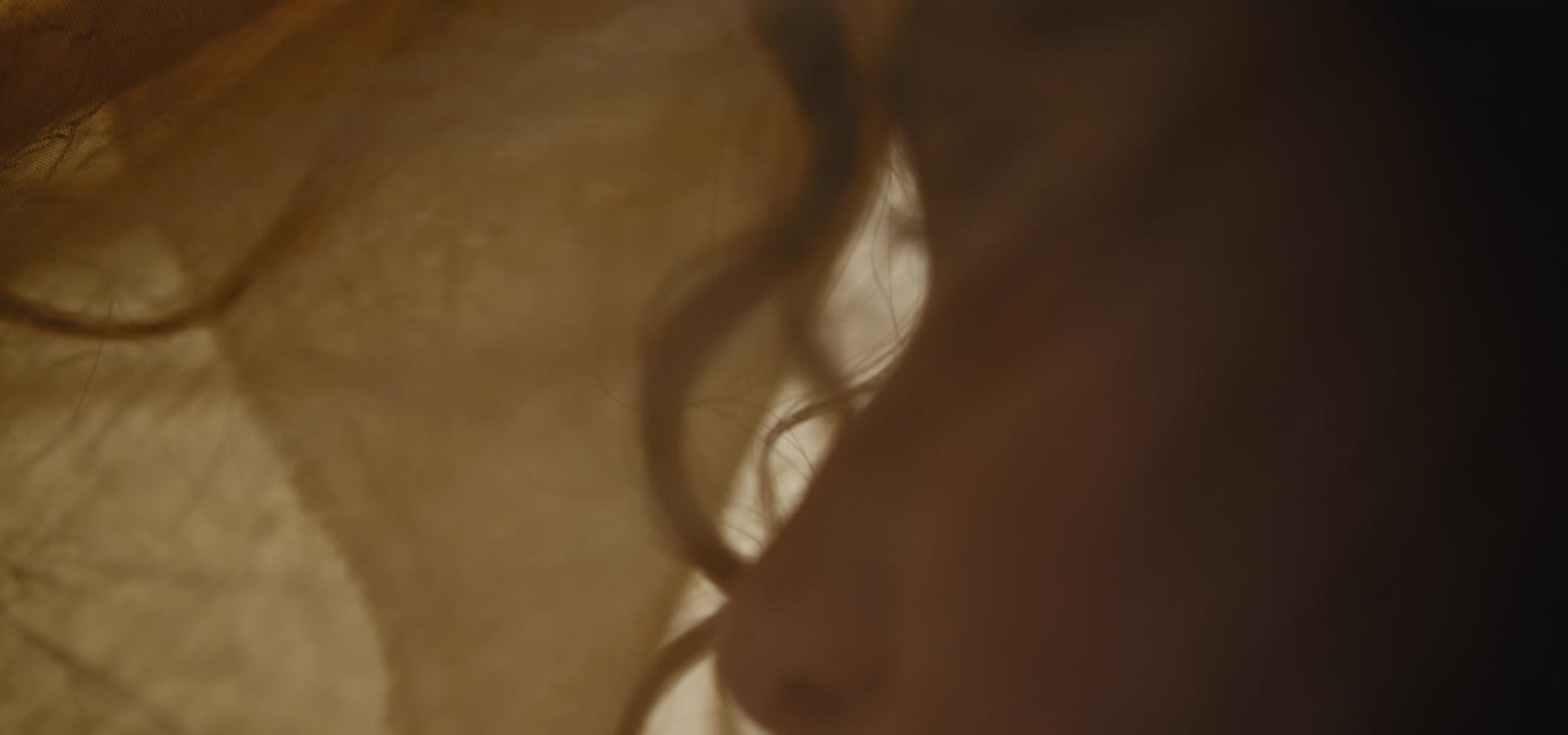 Woman reflected in mirror with warm golden light, Transparency poem by Dawn Bratton