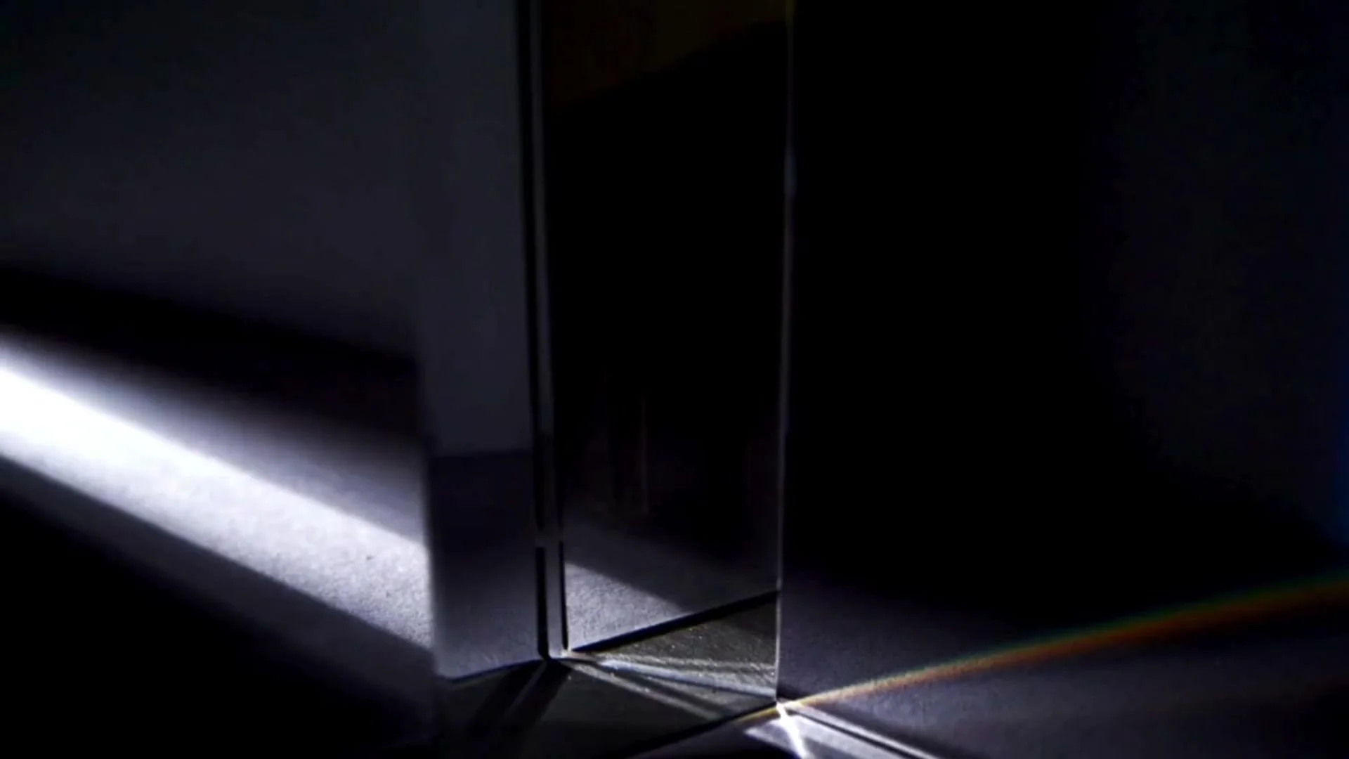 Prism falling through open doorway, The Green Poem by Dawn Bratton