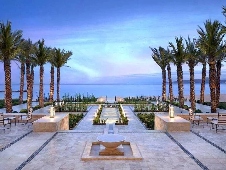 Gorgeous view from the St. Regis La Bahia Blanca Resort, Tamuda Bay