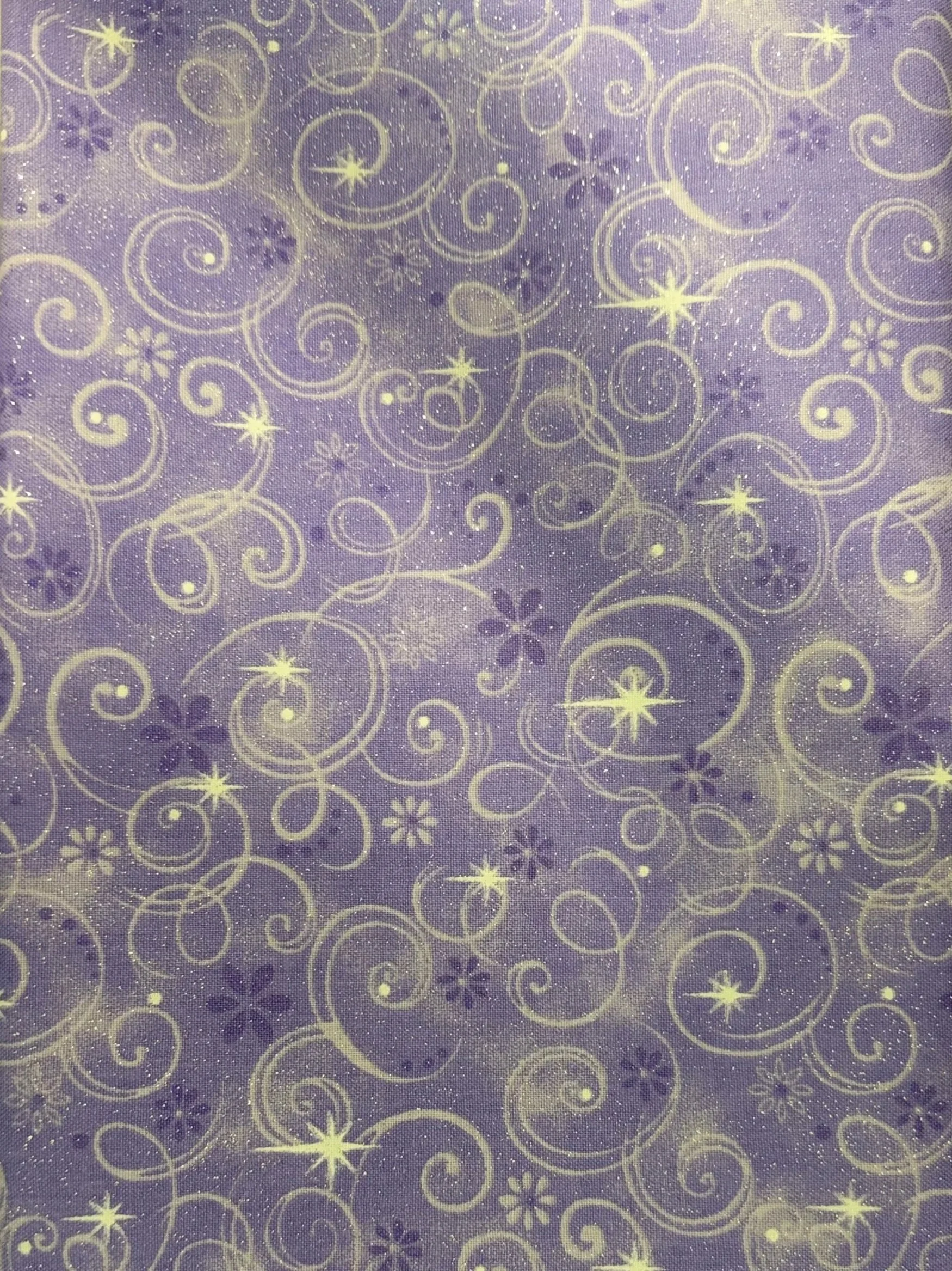 Doggie Bandana (Liliac glitter swirl pattern)
