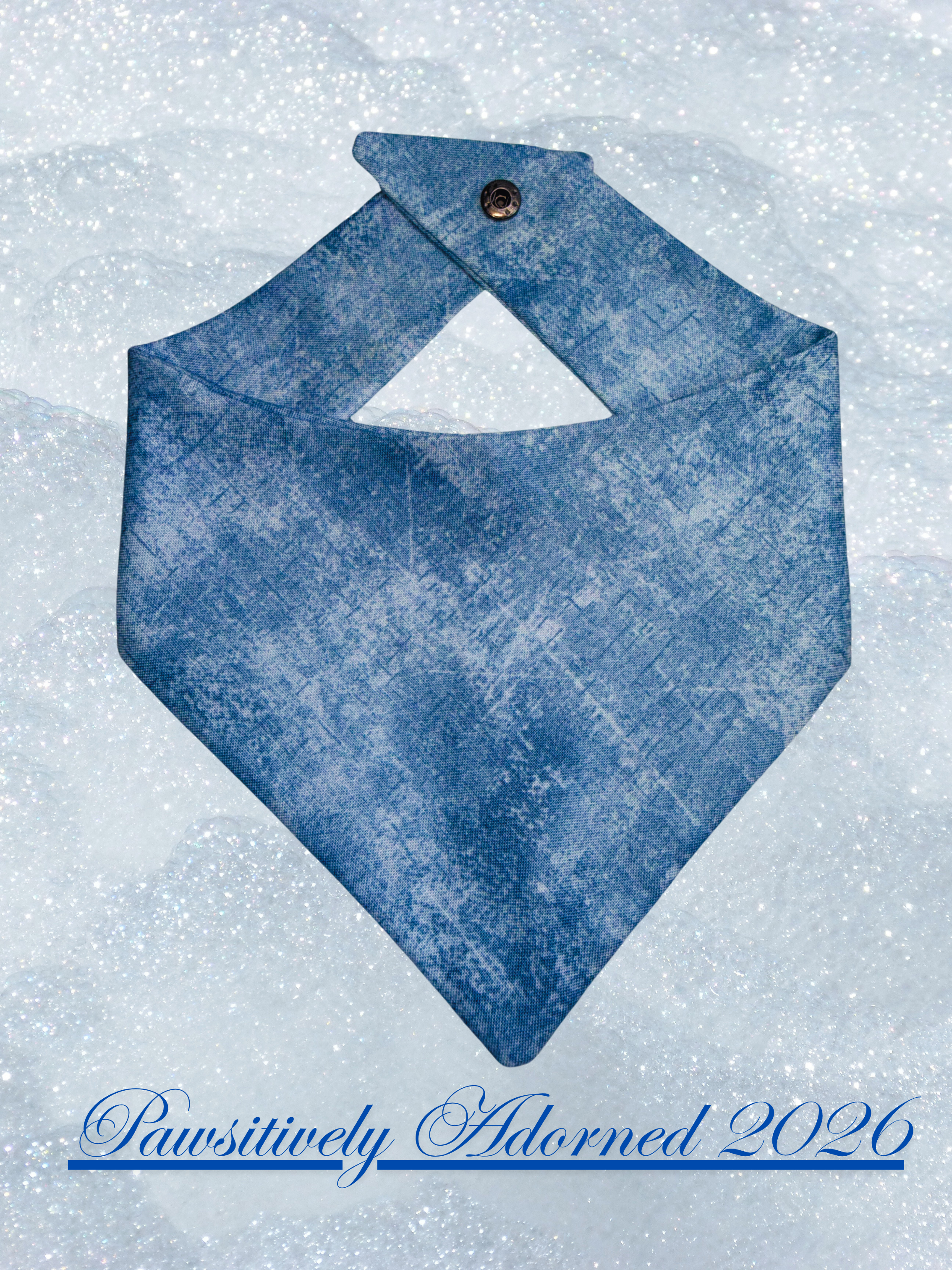 Blue Lightning Pet Bandana