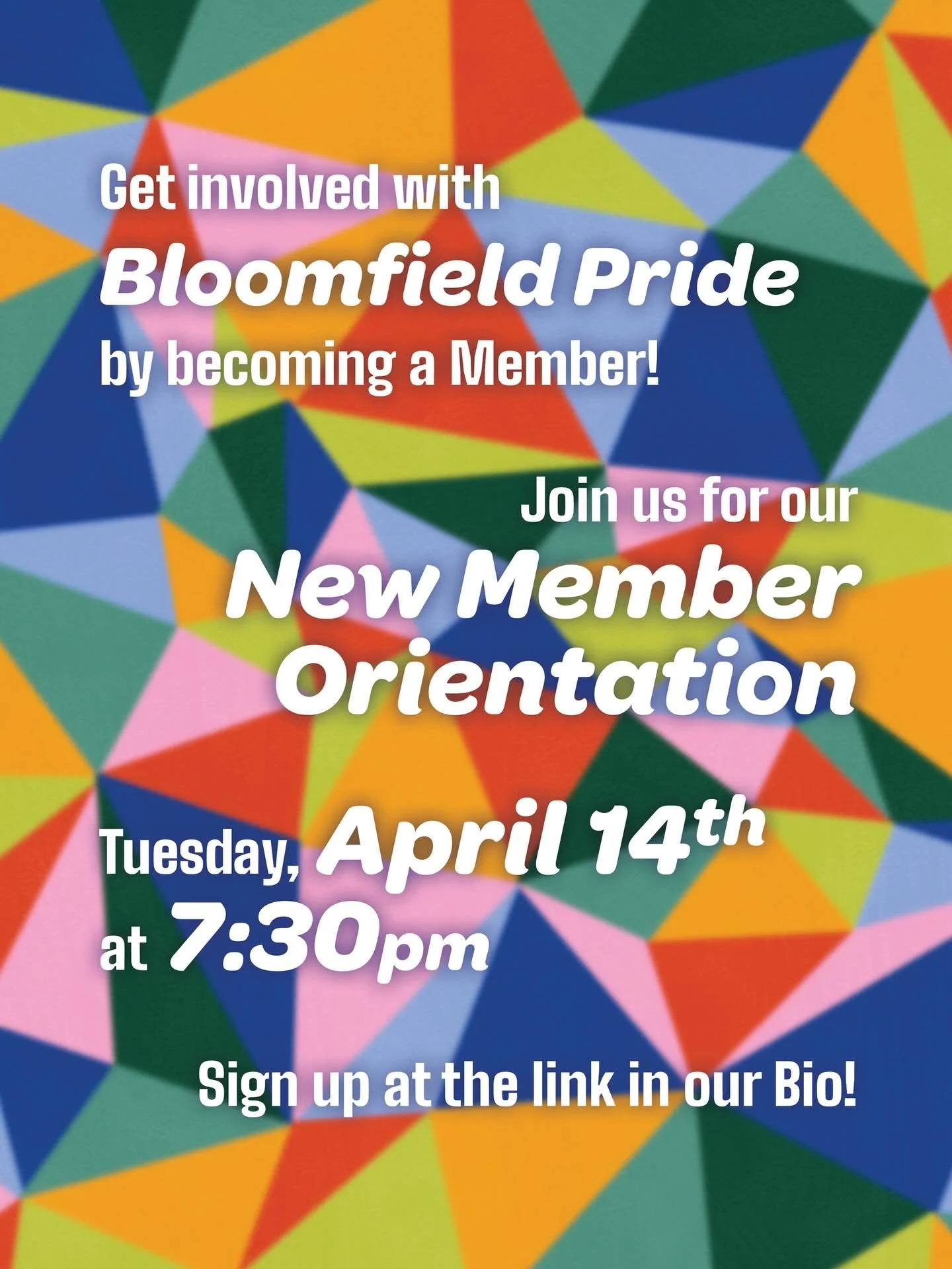 🏳️&zwj;🌈🏳️&zwj;⚧️Want to help Bloomfield Pride make 2026 an even better year for the LGBTQ+ community in Bloomfield, New Jersey? You can! 🏳️&zwj;⚧️🏳️&zwj;🌈

📅 Join us at our upcoming New Member Orientation on Tuesday, April 14th, at 7:30pm.

B