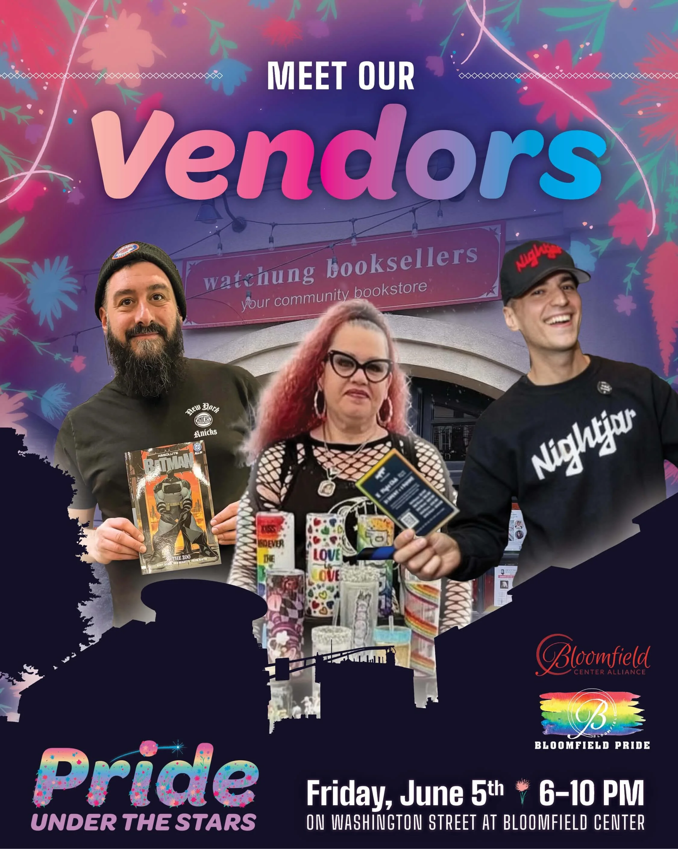 Pride Under the Stars is tomorrow night! ✨

Before the big day arrives, we're sharing some additional details about the different vendors you can expect to meet on Washington Street!

Swipe through to learn more! 💖🌈🪩