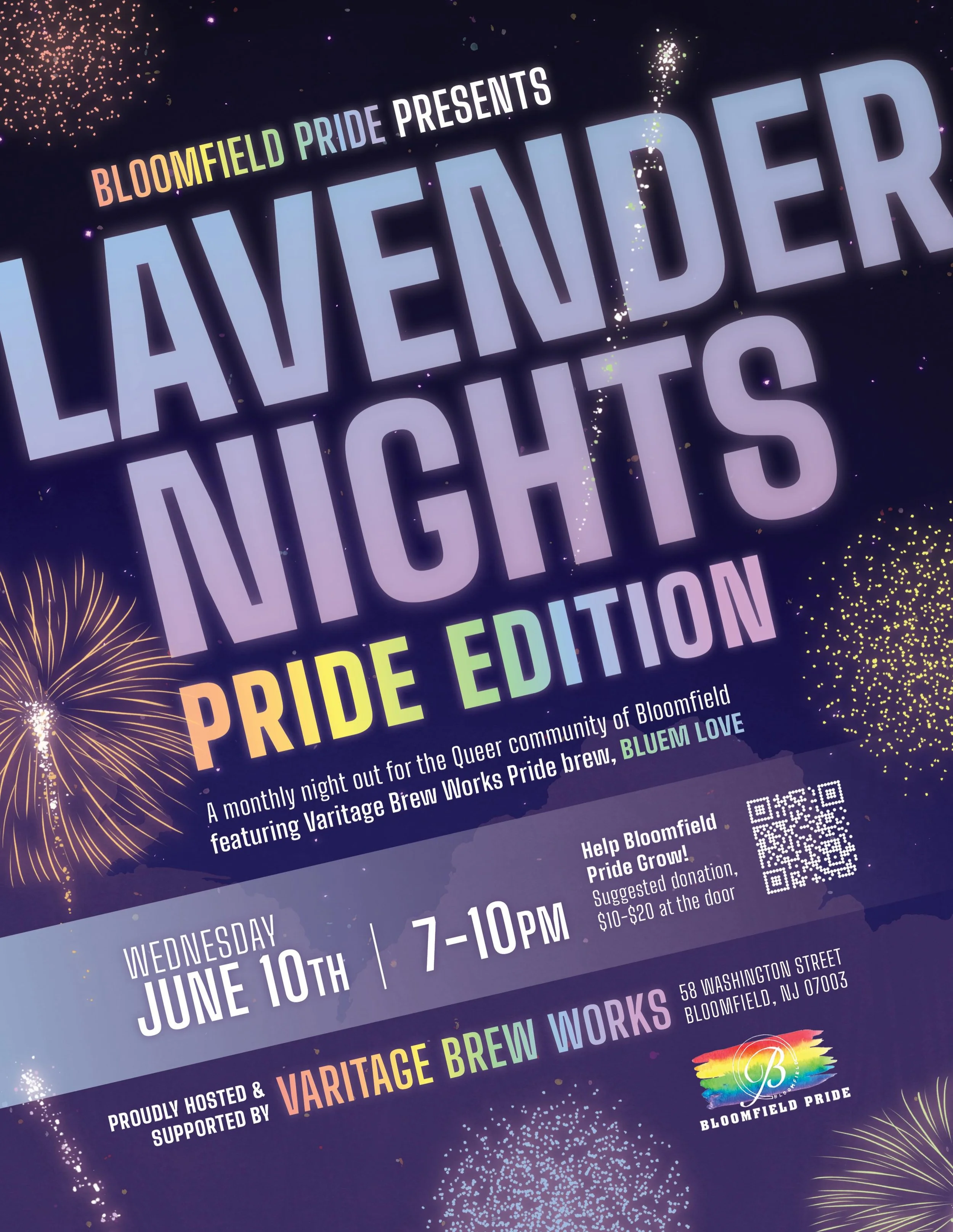 Thank you to everyone who joined us this past Friday for Pride Under the Stars! We love you, Bloomfield, and we're so grateful to be able to celebrate Pride together, as a community.

But wait, there's more! We've got more events in store for you thi