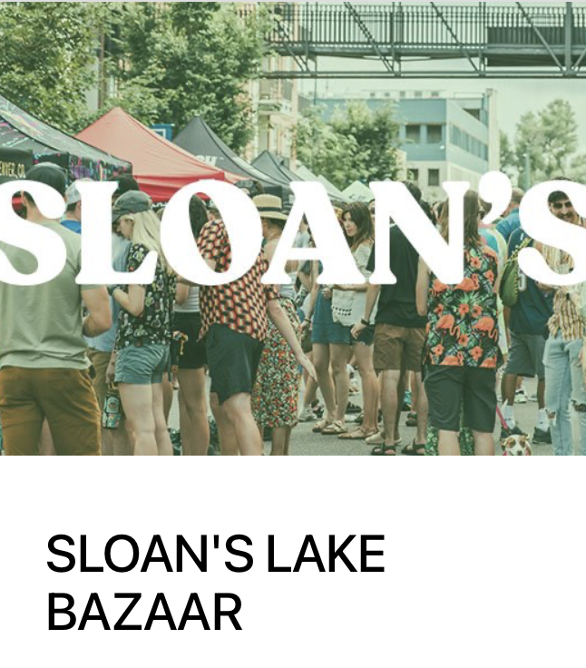 Sloans Lake Bazaar May 9th & May 10th
