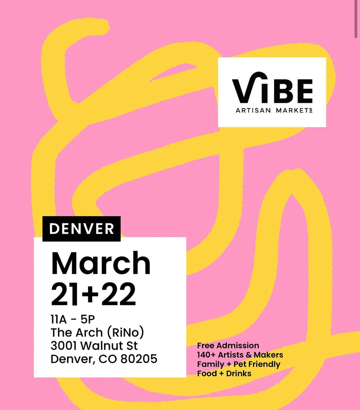 Vibe Artisan Market (Denver)  March 21st + 22nd