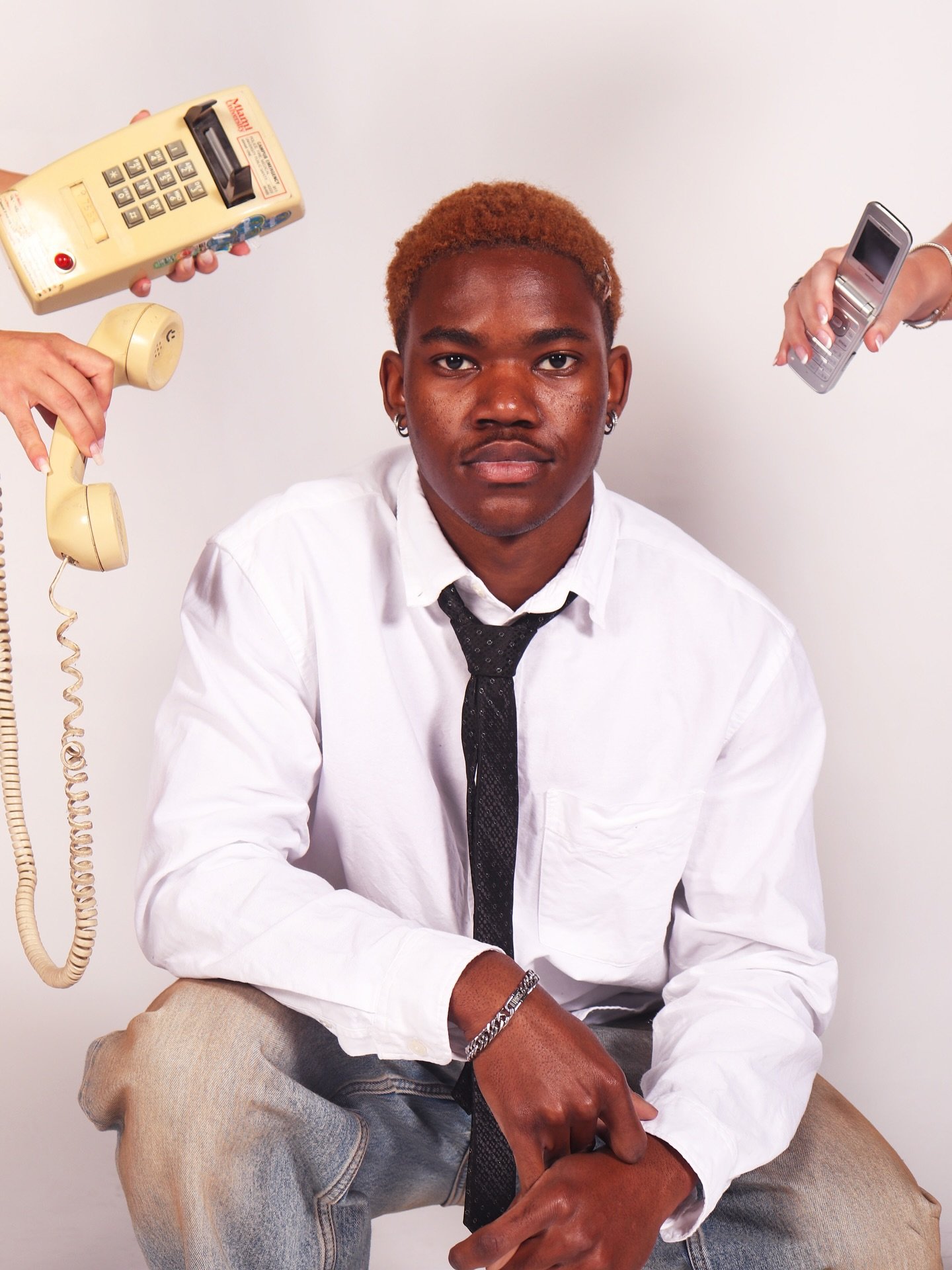 Someone&rsquo;s calling&hellip;

Photographer - Jordan James
Digital Stylists - Ruby Darmanin &amp; Lauren Stuckey 
Hair and Makeup - Scout Tincher &amp; Akua Osei-Bobie
Models - Cahill Masys &amp; Ashley Carpenter &amp; Yoann Kenguemba

#UPMagazine