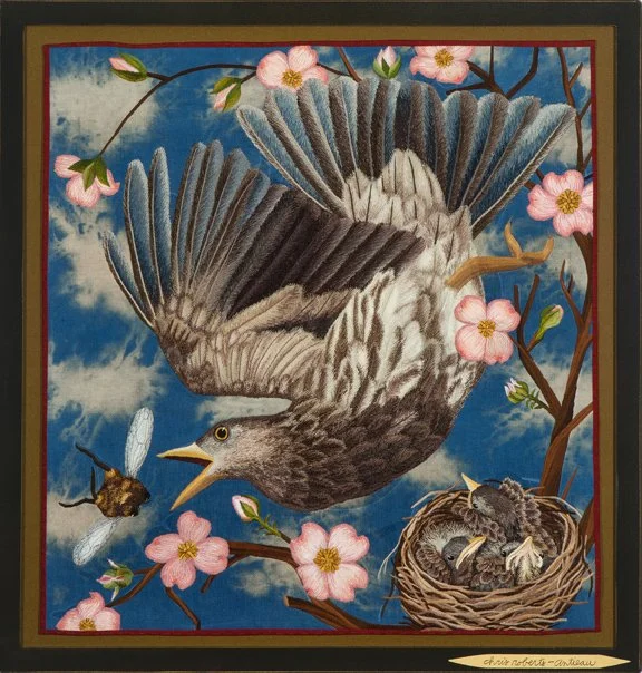 Bird And Bee, 26" x 25.5", $12,400