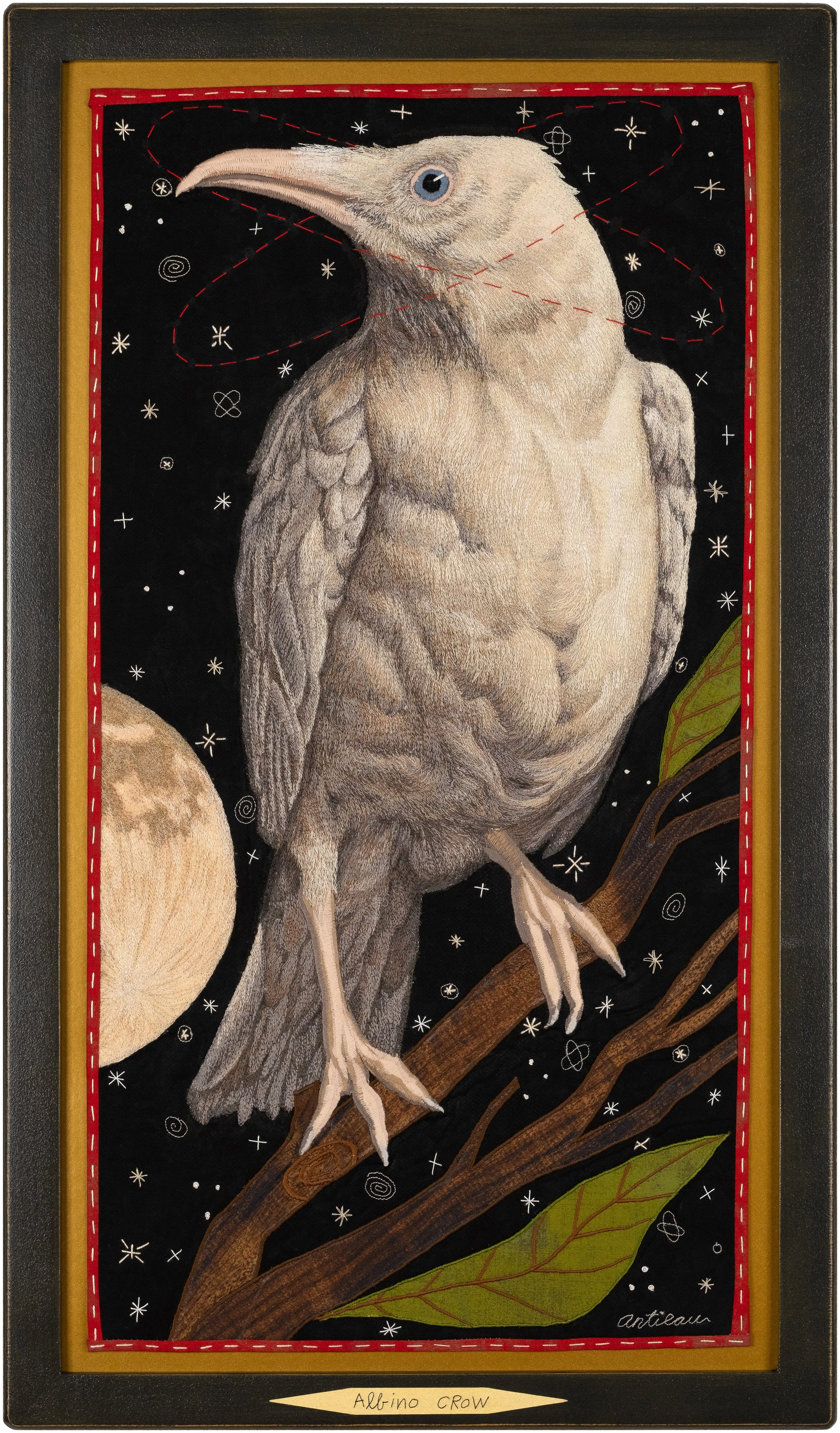 Albino Crow,  26.25" x 15.25," $8,800.00