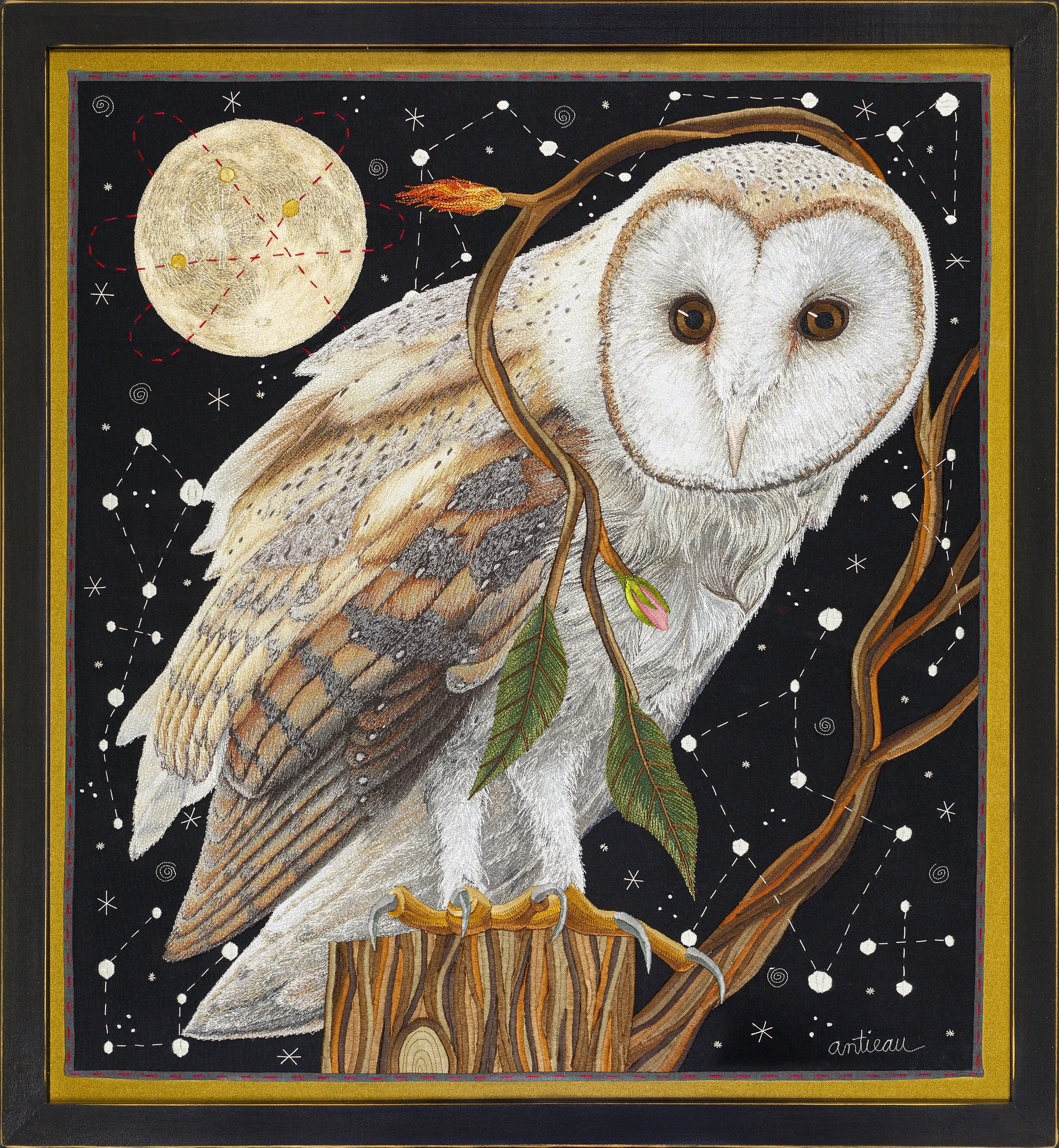 Barn Owl, 24.5" x 22.5", $9,000