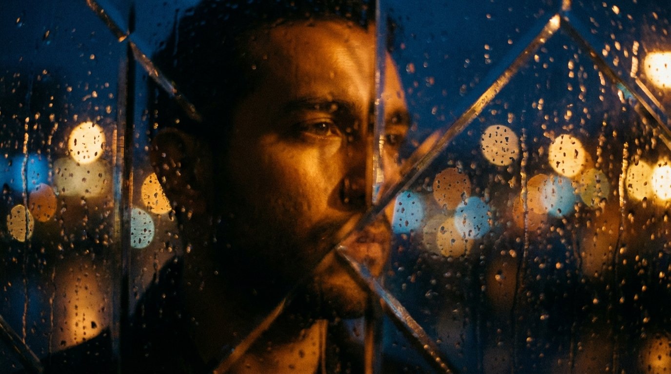 abstract-man-silhouette-through-glass-prism