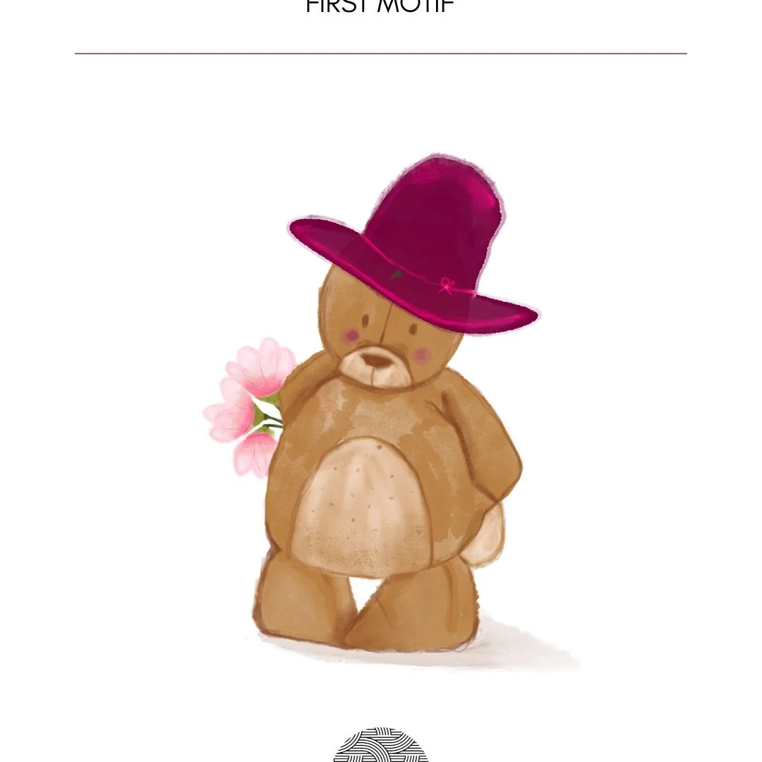 The next prompt for #CREATIVEHIGHLIGHTS26 was "First Motif".

Well I don think the bear was one of my very first motif's I know that the flowers were, and he was a close second or third.

He is so darn cute, and very very shy. 

While he ne