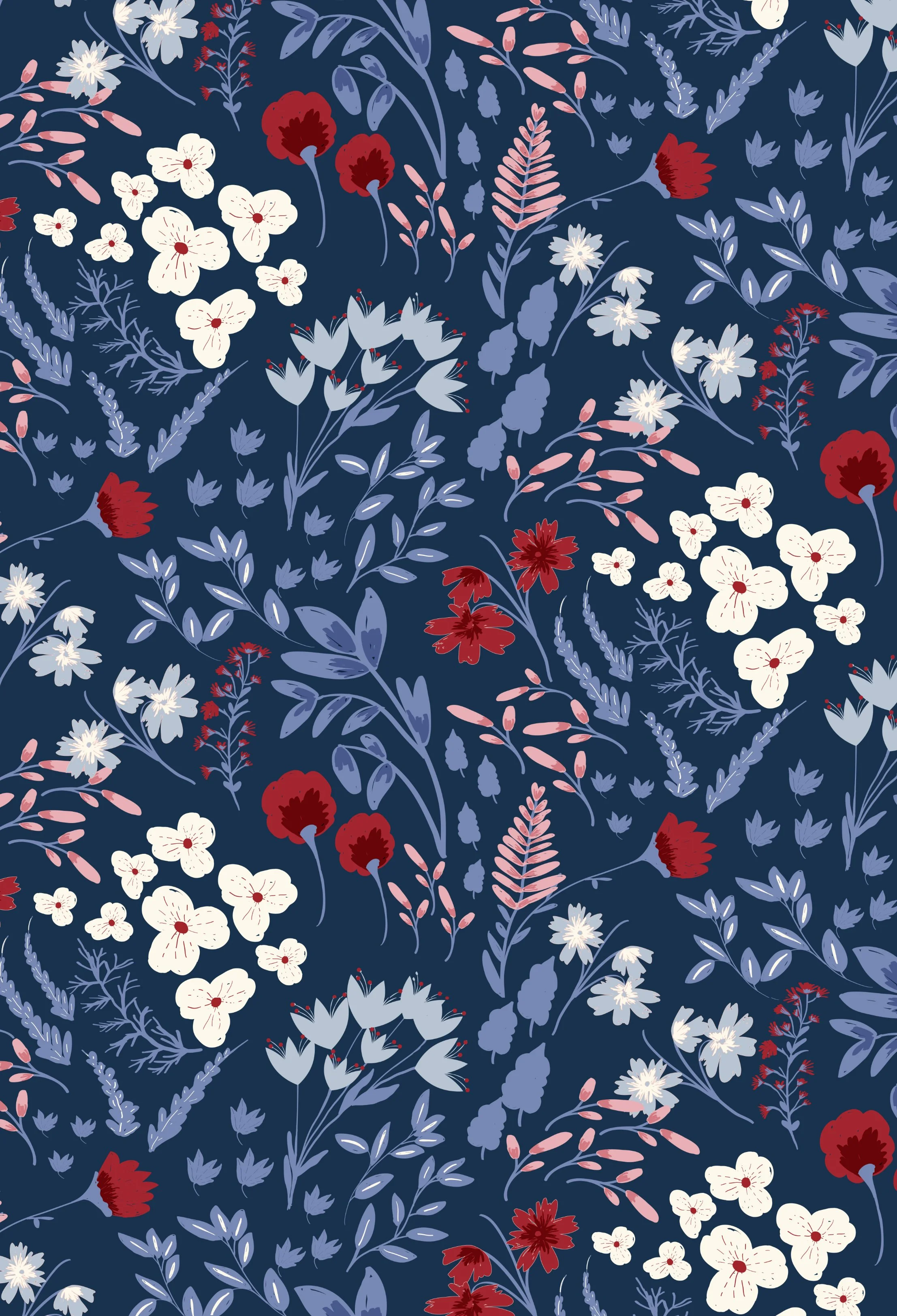 Red, White & Wildflowers