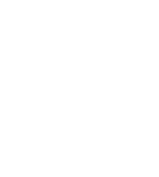 Forme géométrique abstraite en lignes blanches sur fond noir.