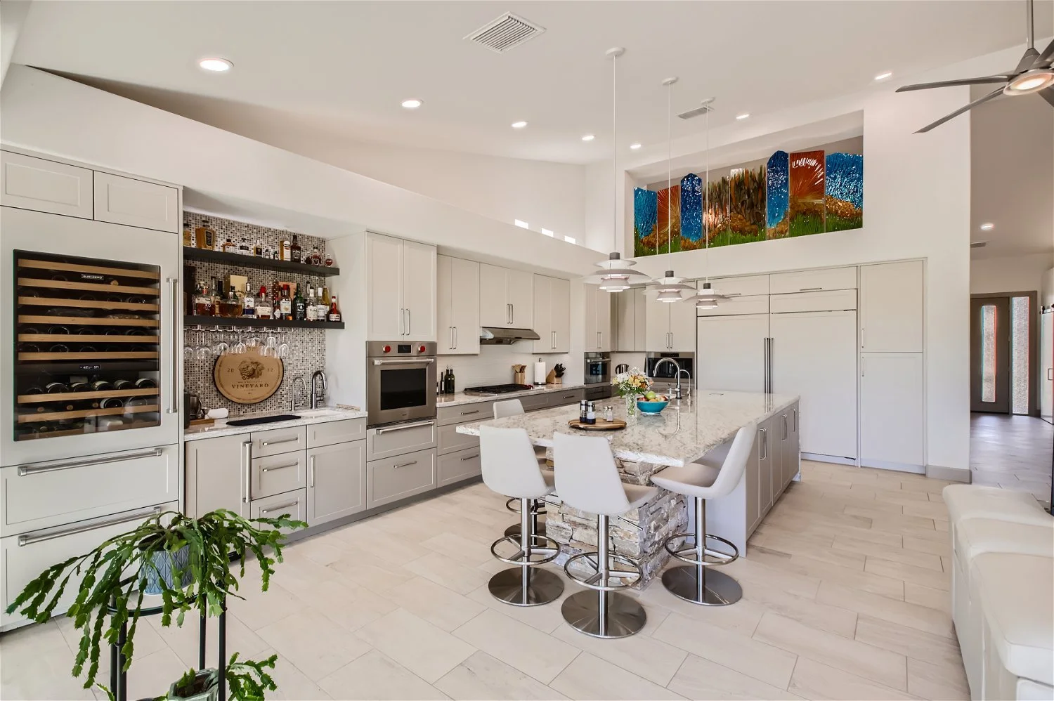 Custom Cabinets In High End Home - By National CNC Services