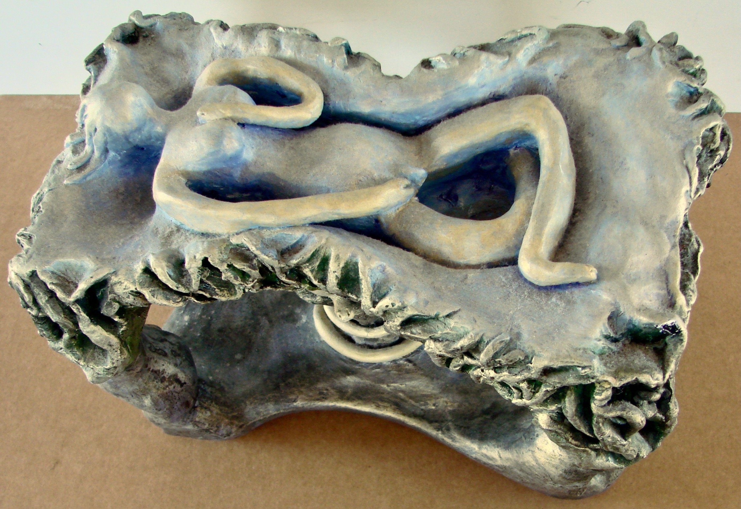 Androgynous Deity with Tree and Snake