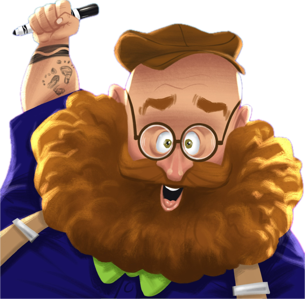 erik self caricature artist drawing smiles plymouth mn