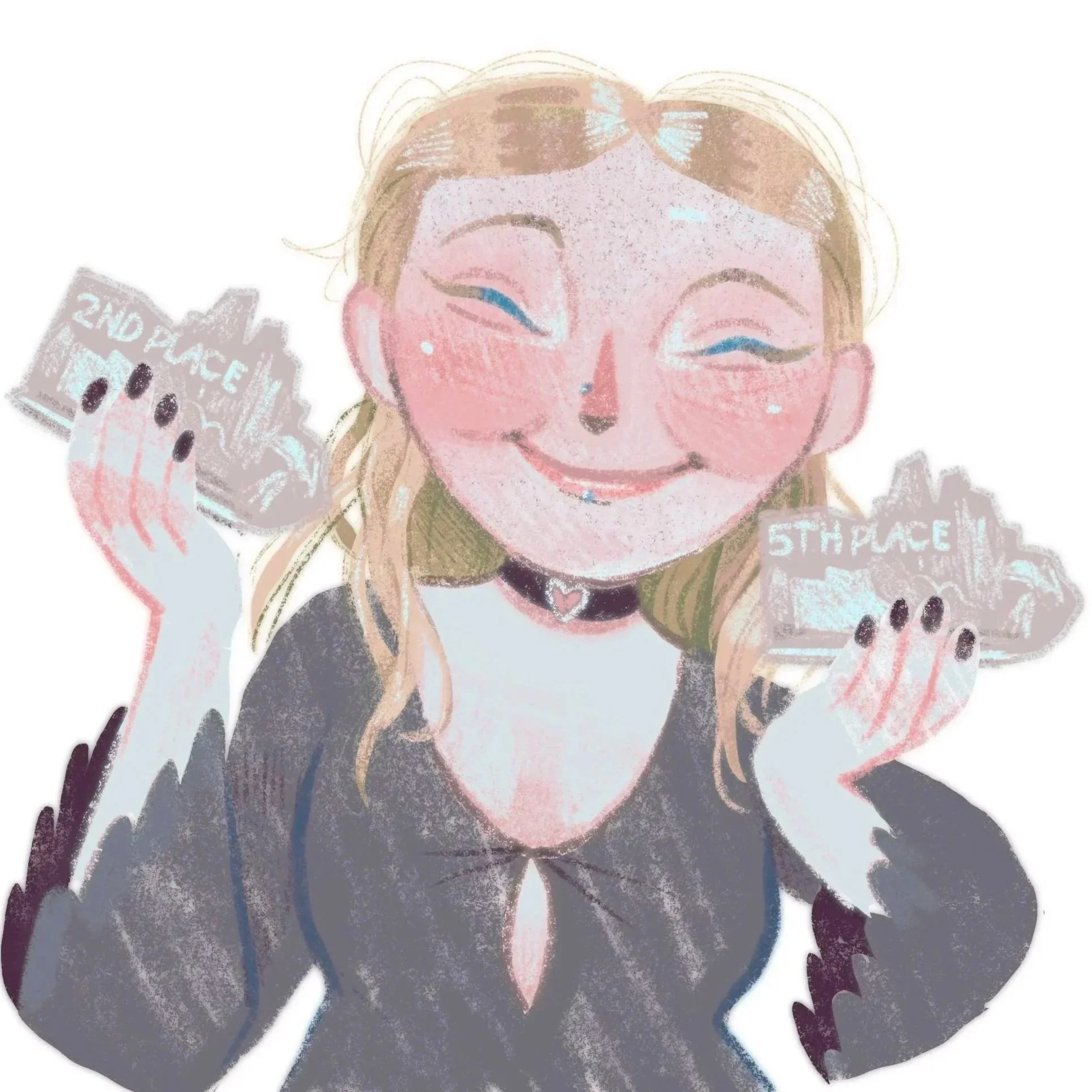 Ash self-caricature caricature artist for hire DRAWING SMILES Caricatures Minneapolis MN