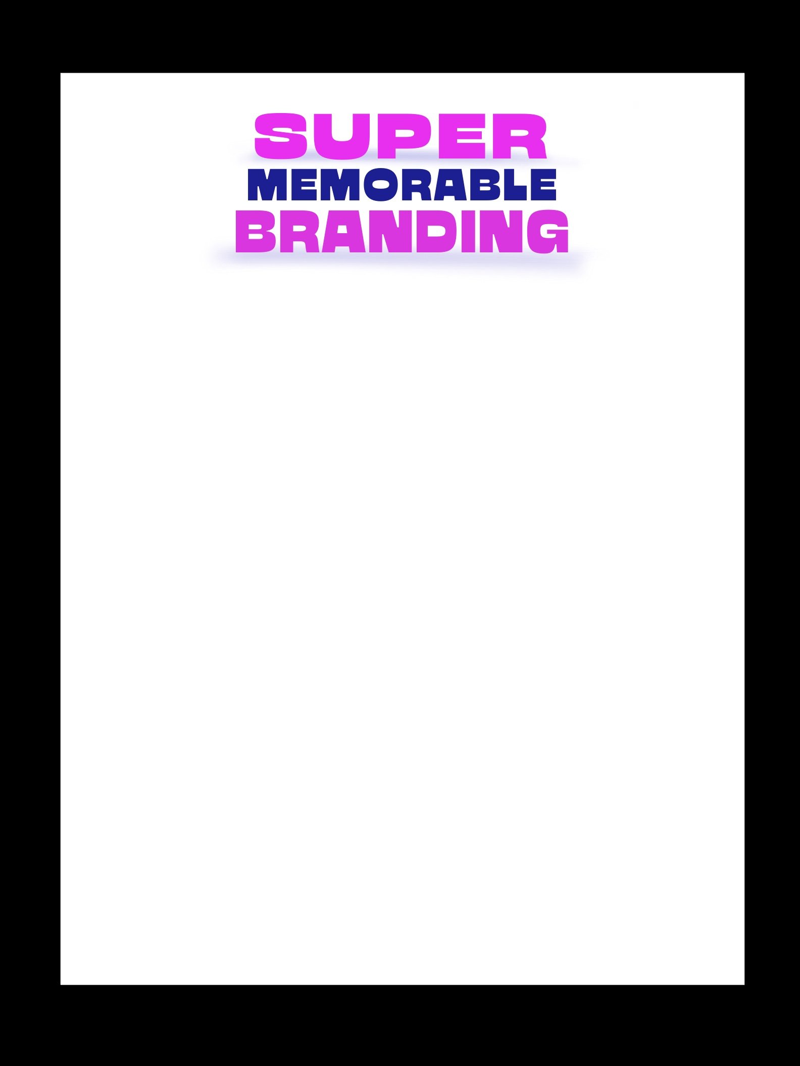 Custom printed caricature paper branding example super memorable branding