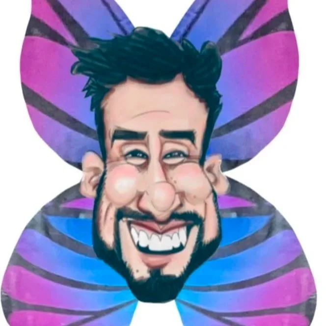 Bryce Davidson self caricature artist drawing smiles minneapolis mn