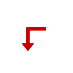 Red arrow pointing downward.
