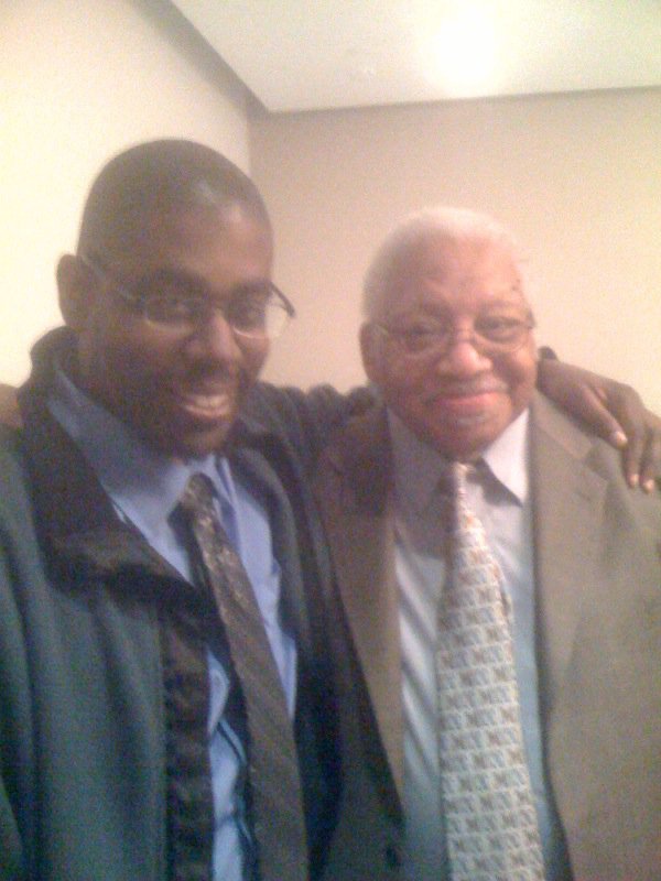 With jazz master,  Ellis Marsalis 