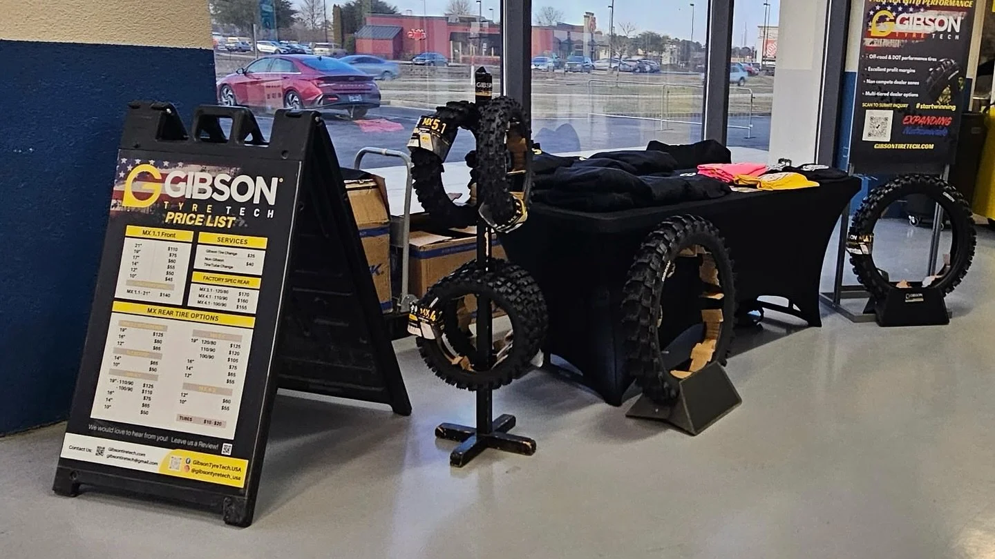 Florence NC for the @partzillaarenacross final round is going to be a banger! 

Stop by the booth and check out all the latest from Gibson Tyre Tech USA! 

#partzilla #parzillaarenacross #gibsontiretechusa