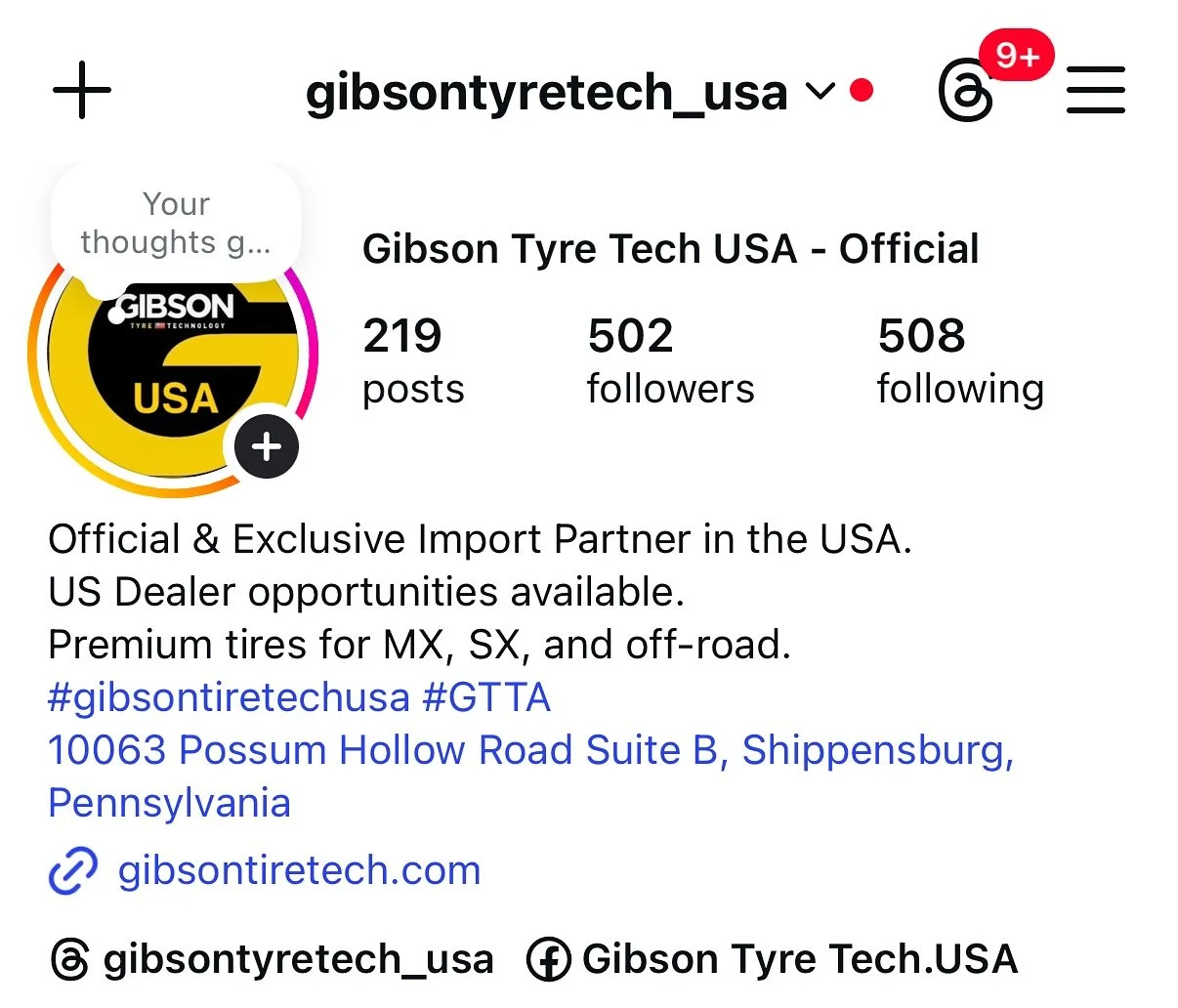500 followers on Instagram!! 
Thank you all for helping us both online and in person as we continue to grow the @gibsontyretech brand here in the USA! 

#500 #gibsontiretechusa #growth #thankyou #social #follow