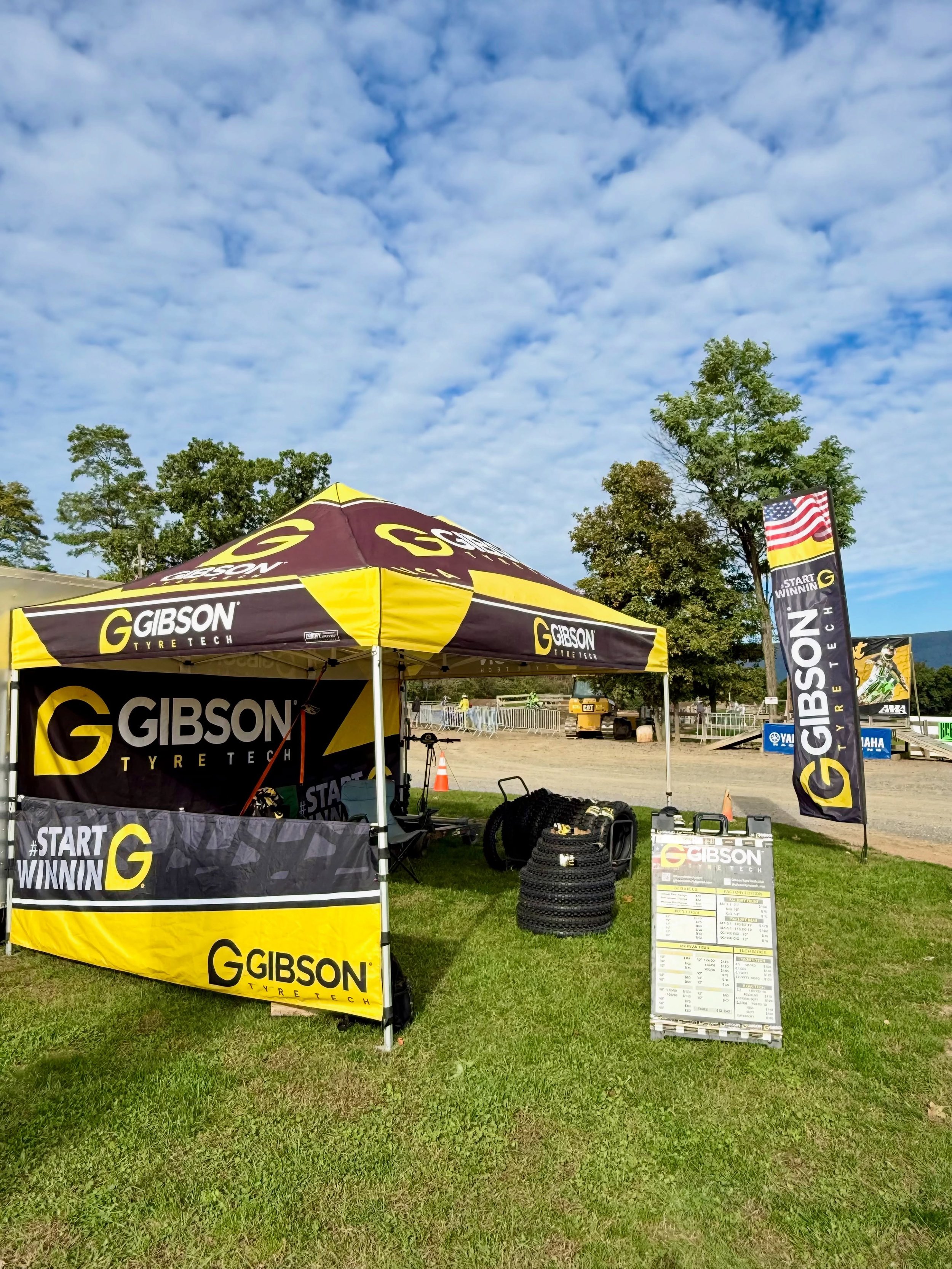 Attending Vetfest at Doublin Gap MX? 

Stop by the booth and check out the selections and say hello to Patrycja! 

‼️Tire and tube sales only today‼️
✅ Full service will resume tomorrow for race day. 

#motocross #vetfest2026 #sales #gibsontiretechus