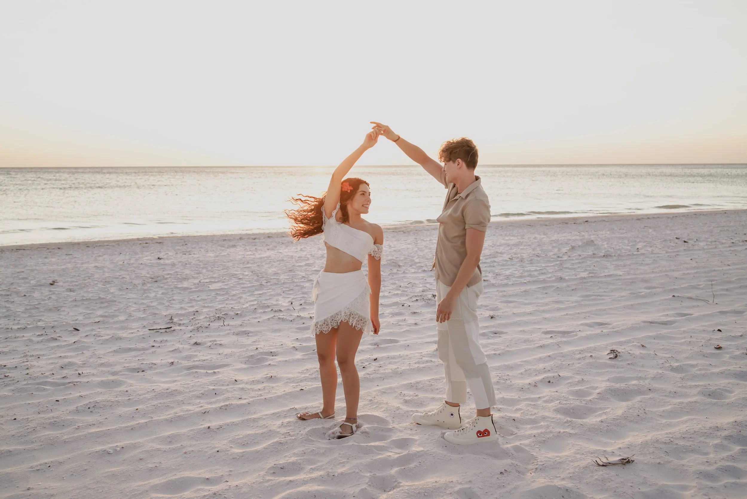 Couple at a Tampa Bay lifestyle shoot documented during a Film Trips content session