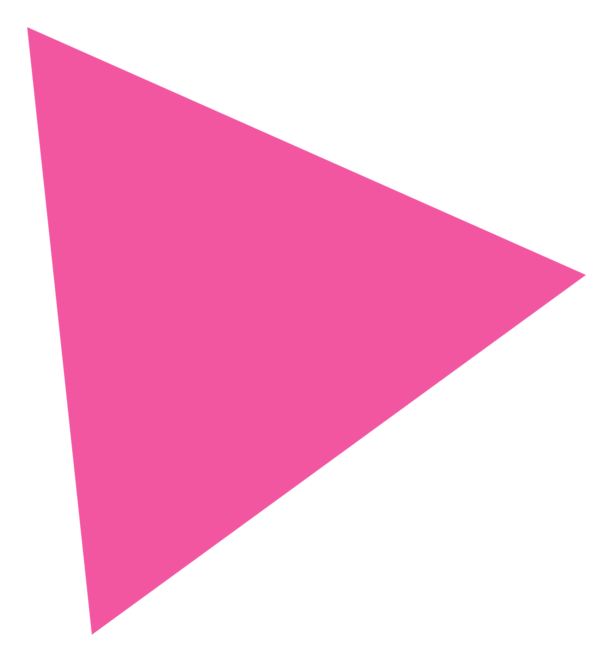 A pink right-pointing arrow with a white border on a black background.