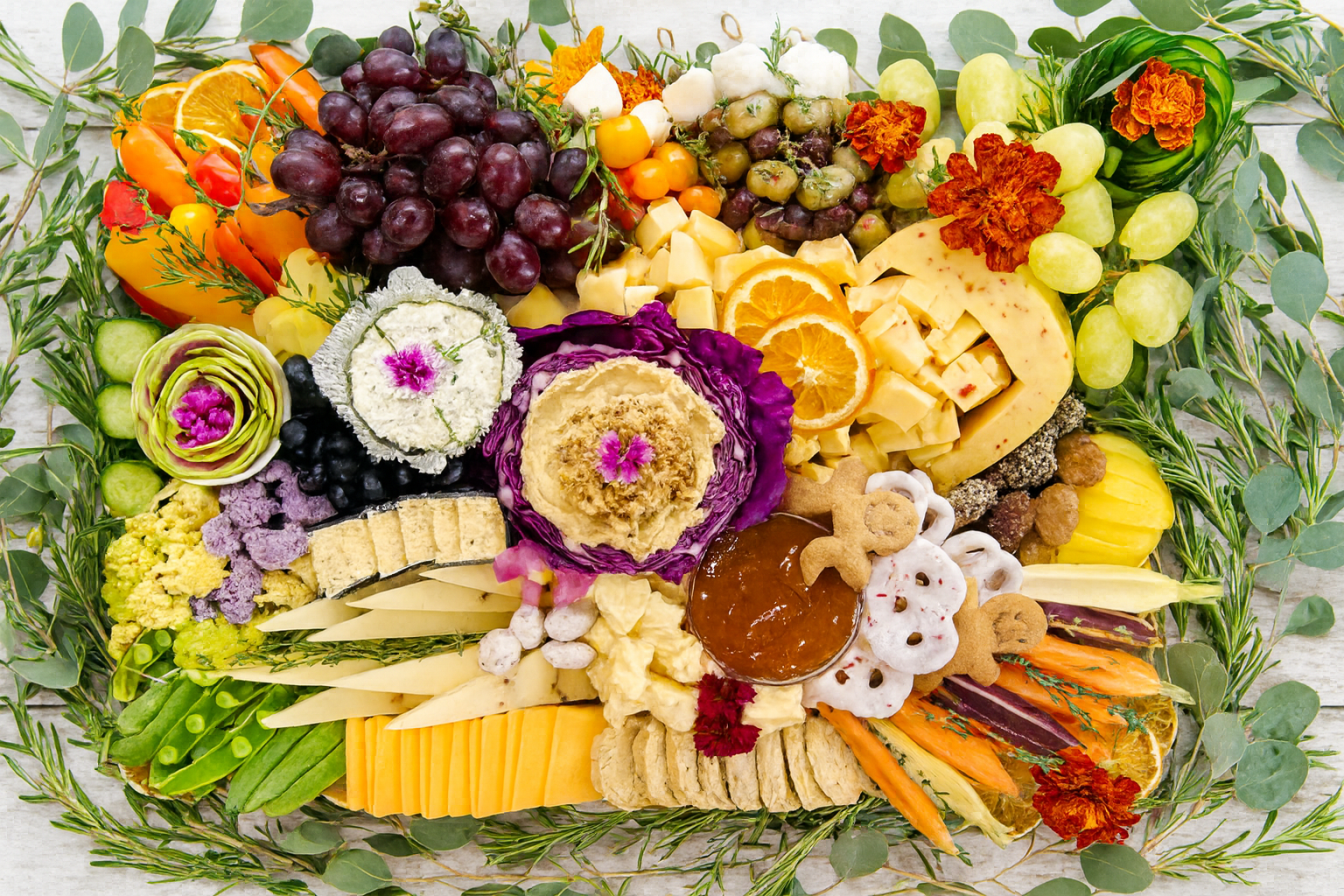 Cheese & Crudites Board — 19" x 14"