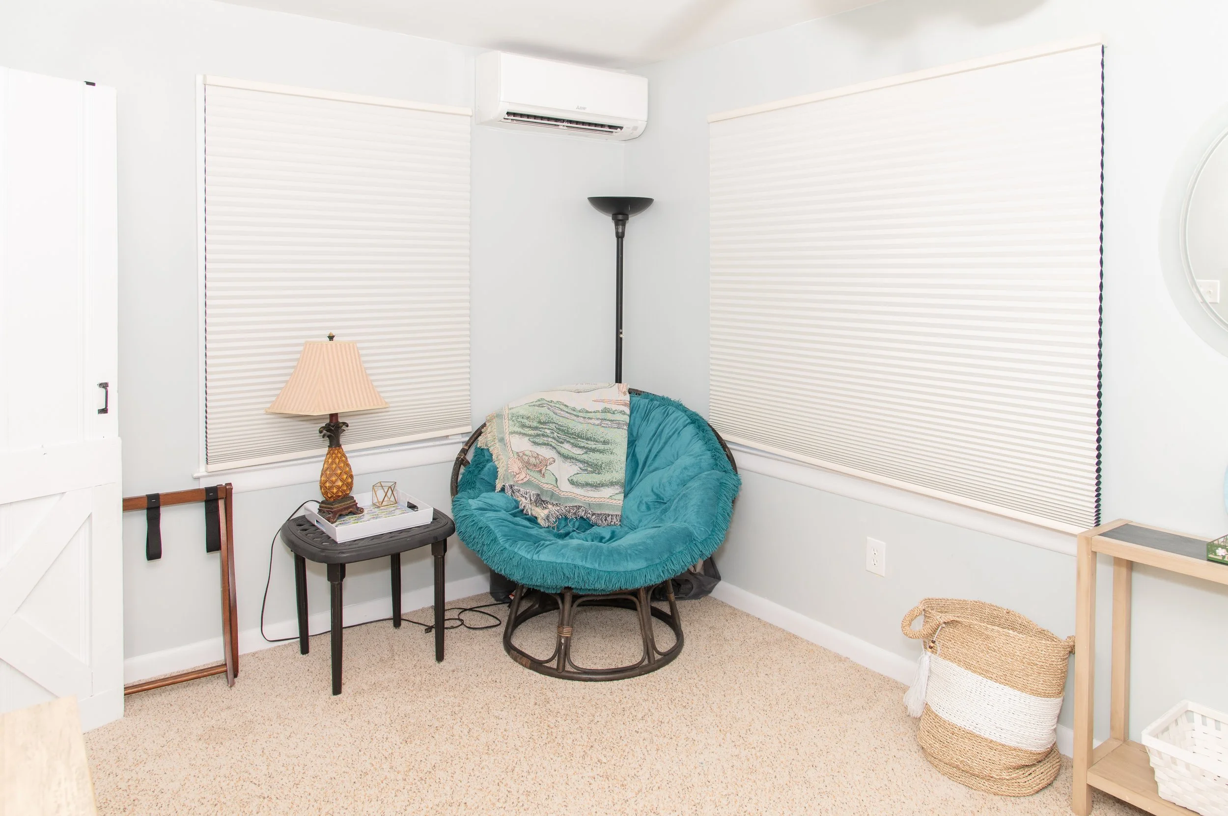 Downstairs Bedroom 1: full-sized bunk beds