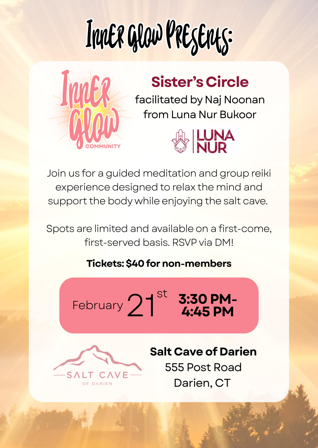 Group Meditation &amp; Reiki in a Salt Cave