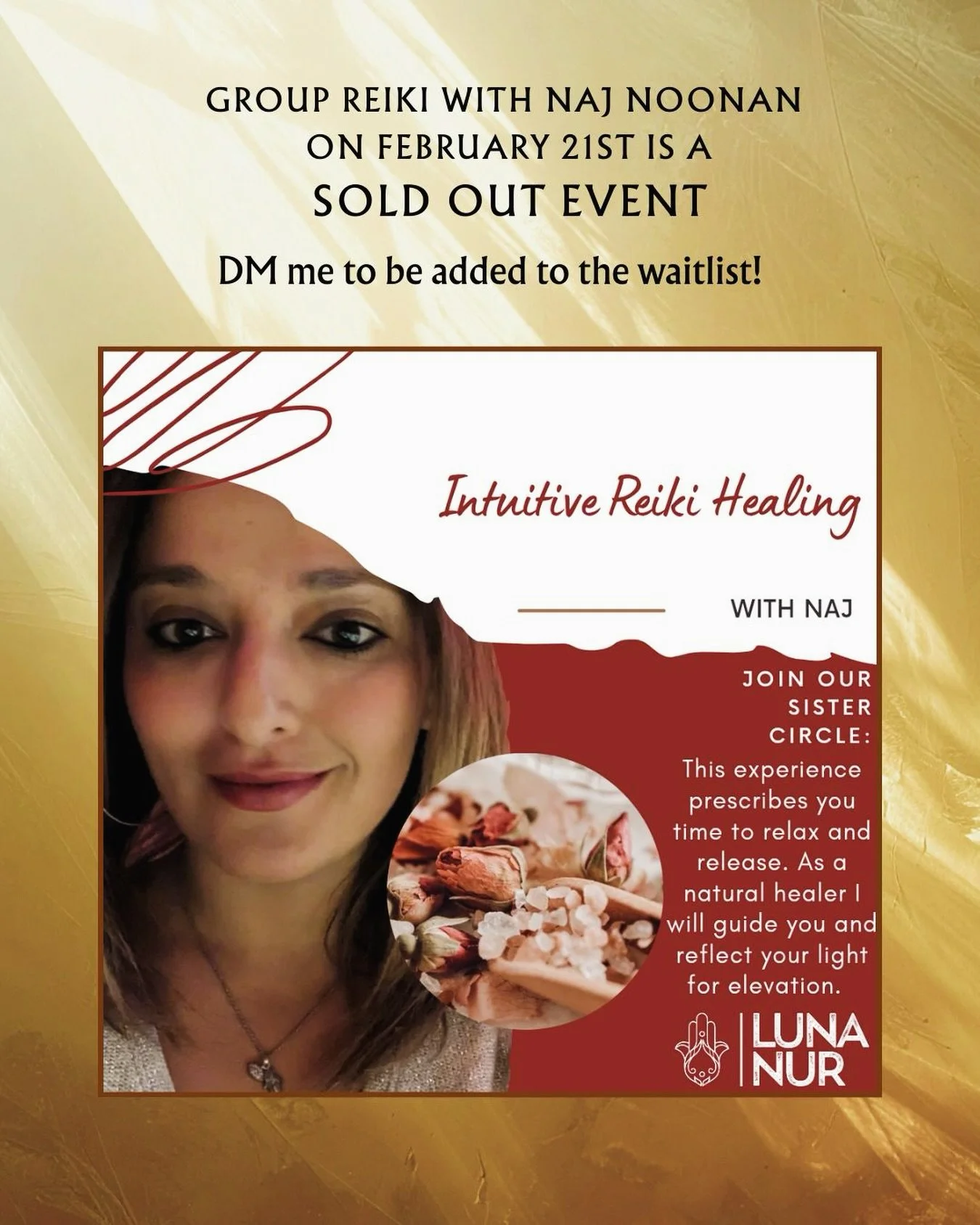 We are at max capacity for our Sister&rsquo;s Circle on February 21st @saltcaveofdarien with my incredible friend and intuitive healer, @najnoonan ! DM me to be added to the waitlist and you&rsquo;ll be contacted if there are any cancellations ❤️

I 