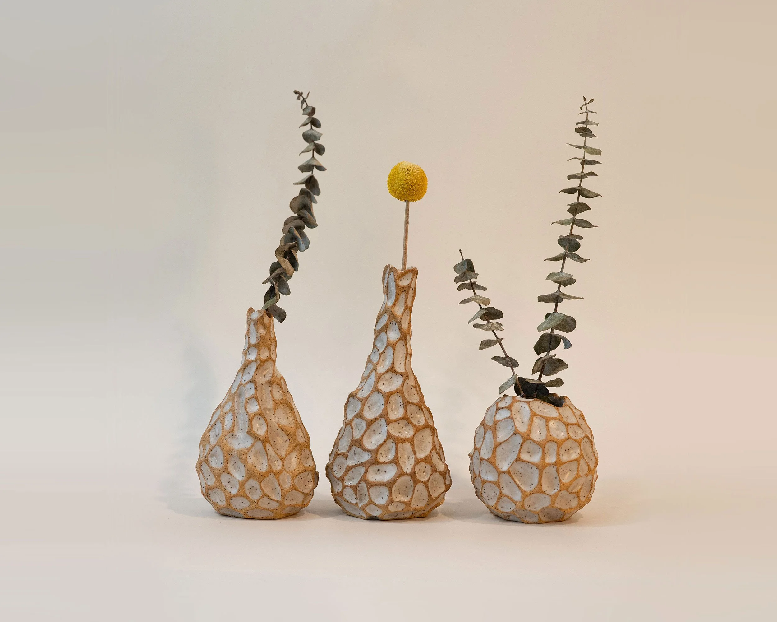 Ceramic Vases Off White