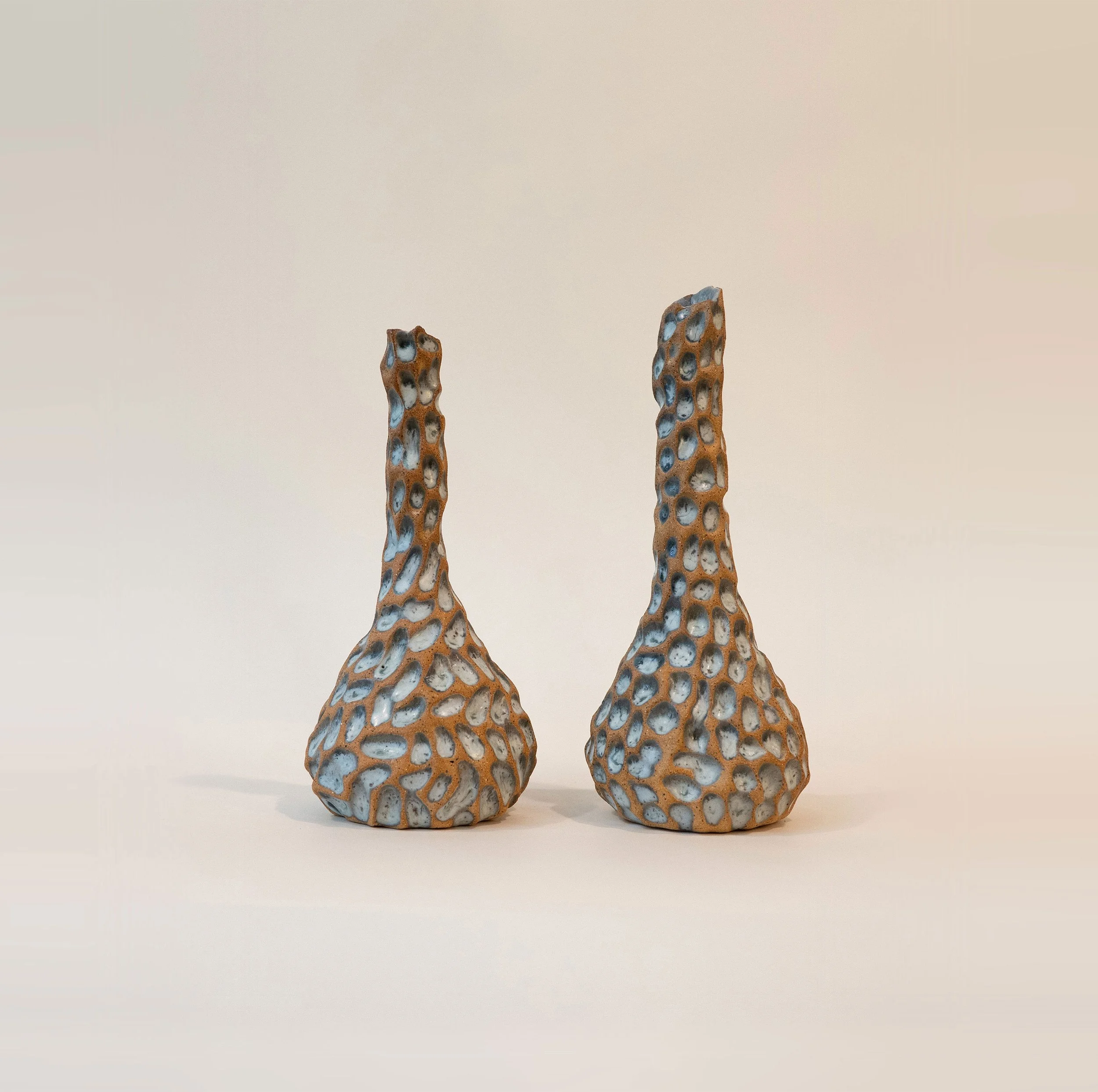 Ceramic vases light blue