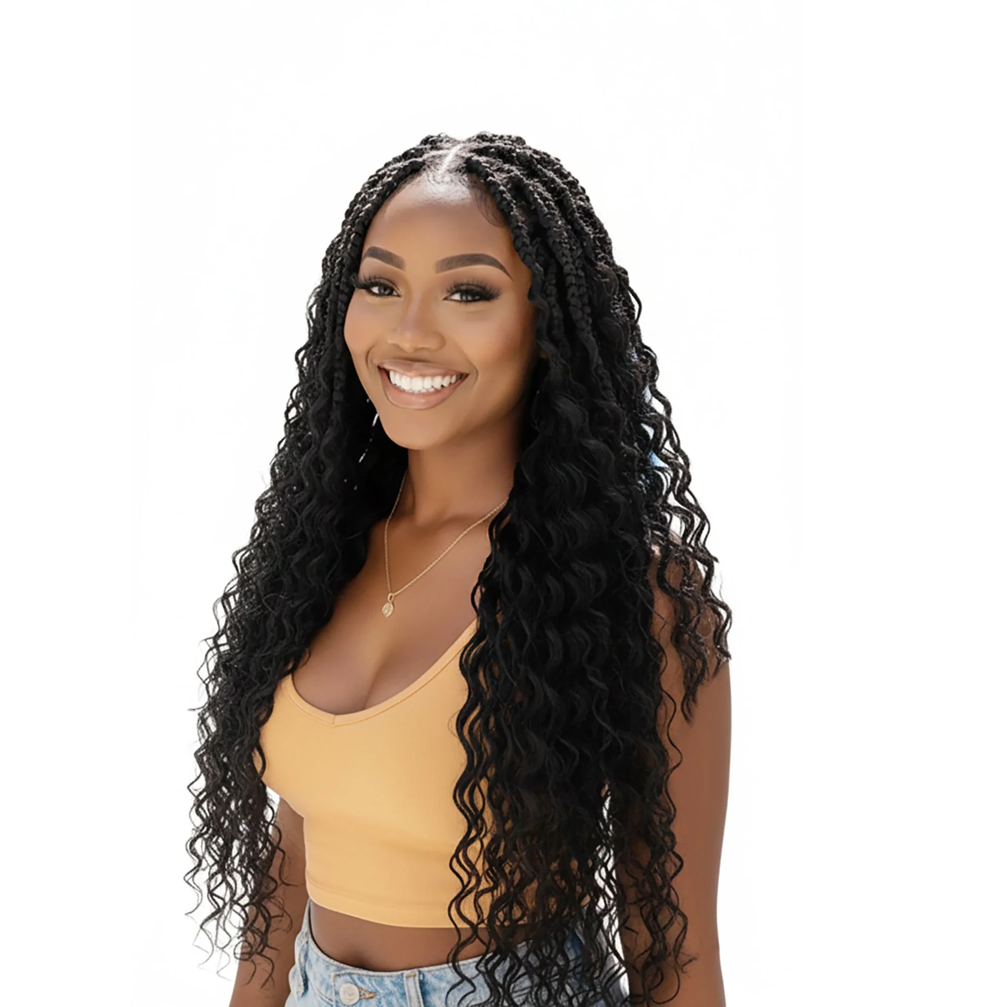 (Human Hair Blend) Loose Deep Bulk