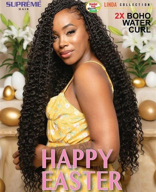 🌼✨ Hop into Easter with gorgeous locks! Our stunning model is rocking the 2x Boho Water Curl, bringing those spring vibes to life. Ready to elevate your hair game this season? Tap the link in our bio to shop the look and make every day a great hair 