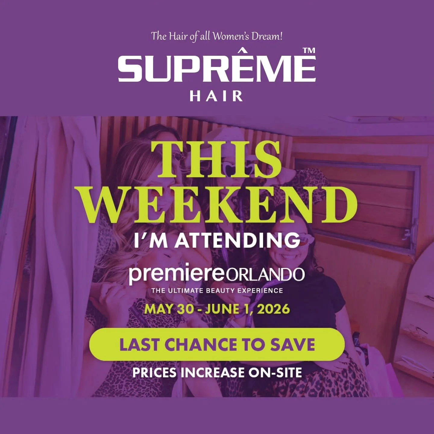Come join us at premiere orlando this weekend ! 

Free gifts with app download ♡