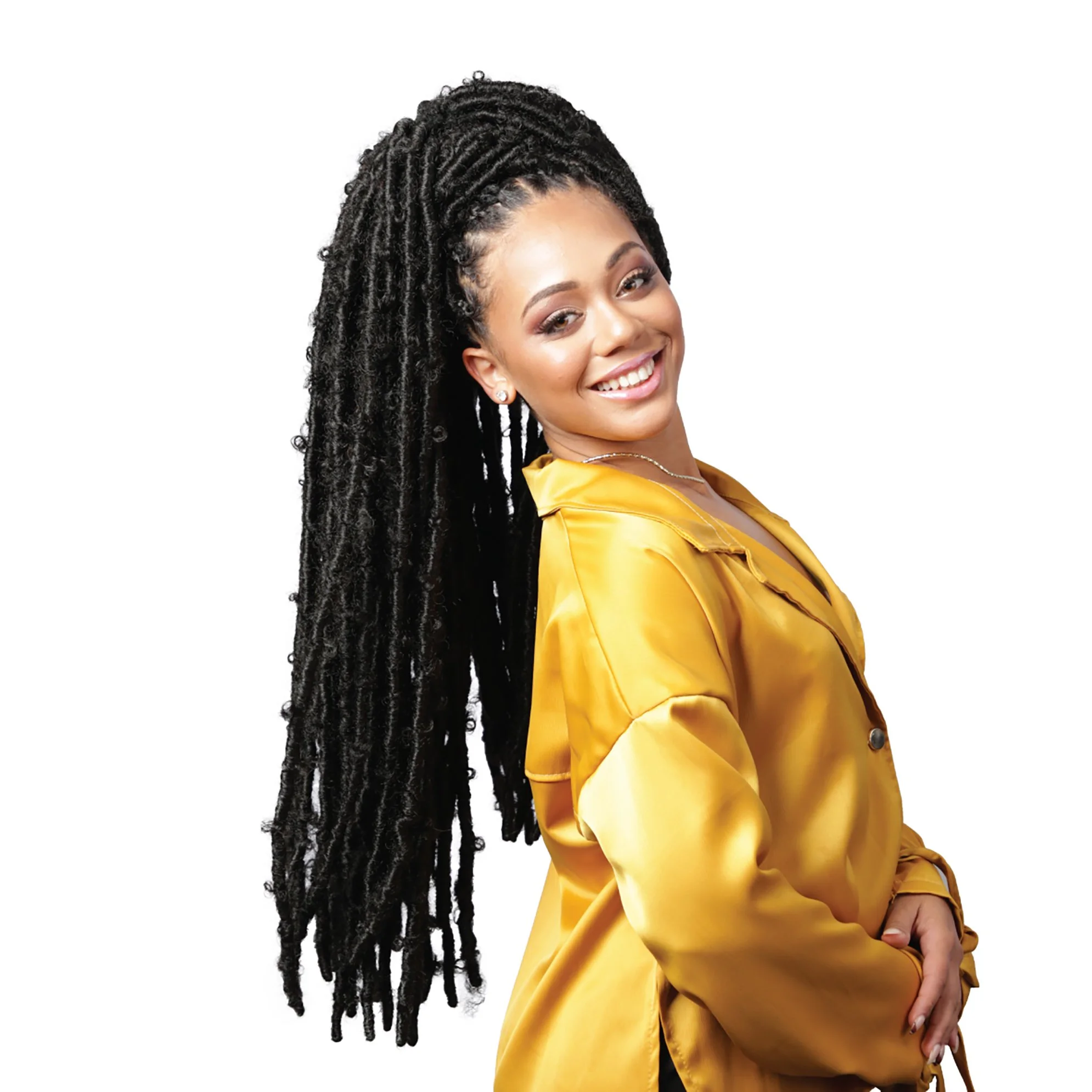 2X Boho Butterfly  Locs 30"