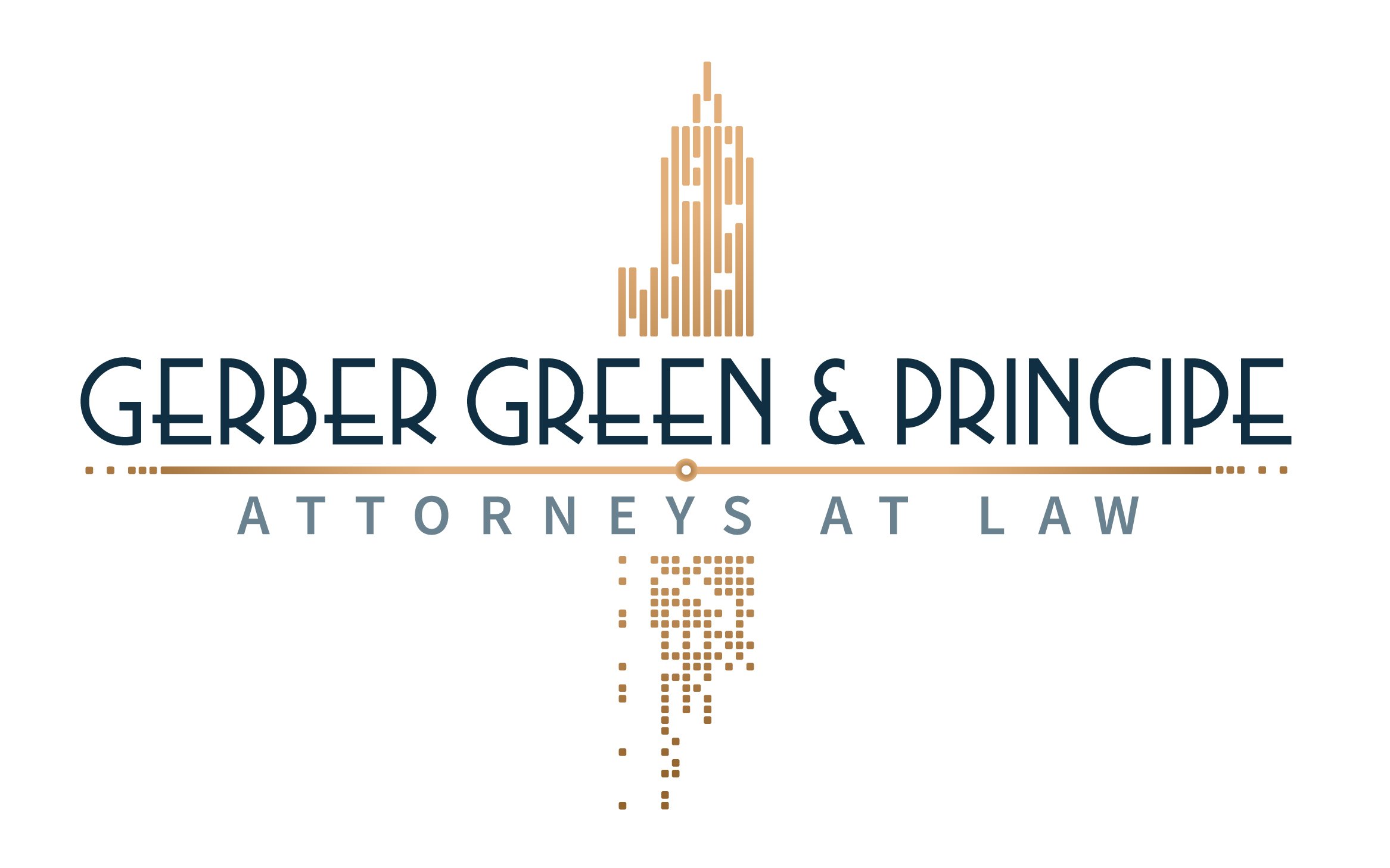 Graphic image of Gerber, Green & Peincipe logo