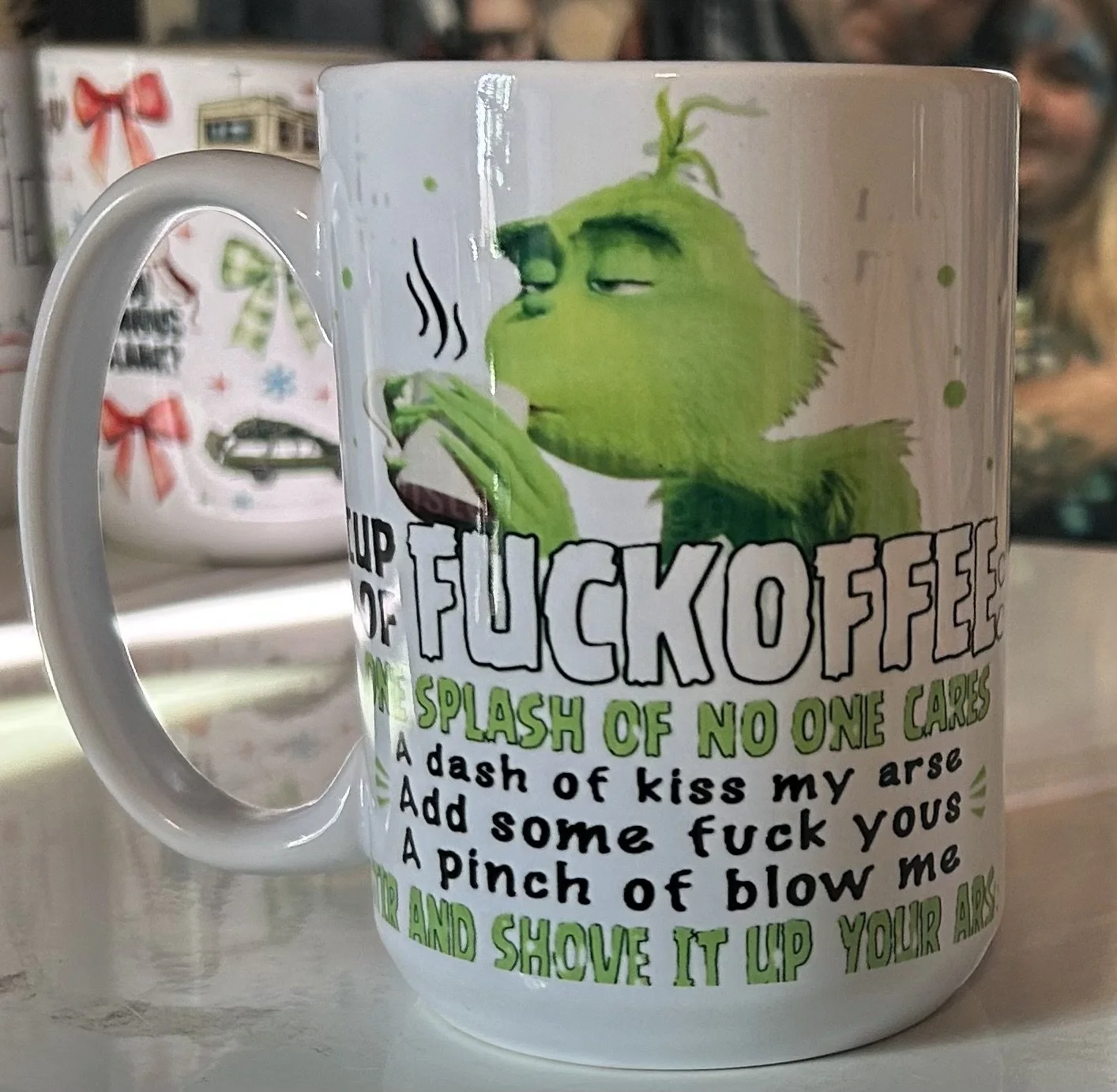 Grinch Coffee Recipe Mug