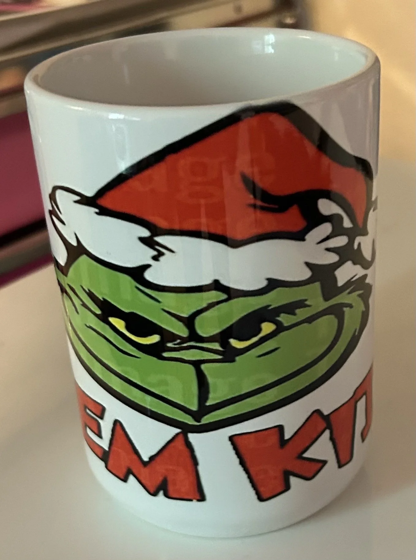 “F Them Kids” Grinch Mug