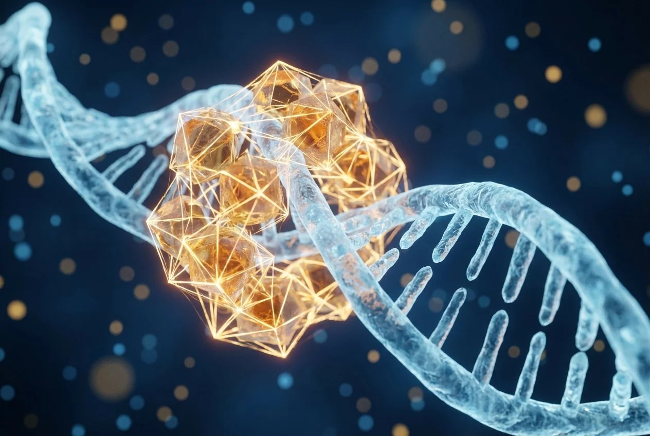 abstract DNA photo in a close up