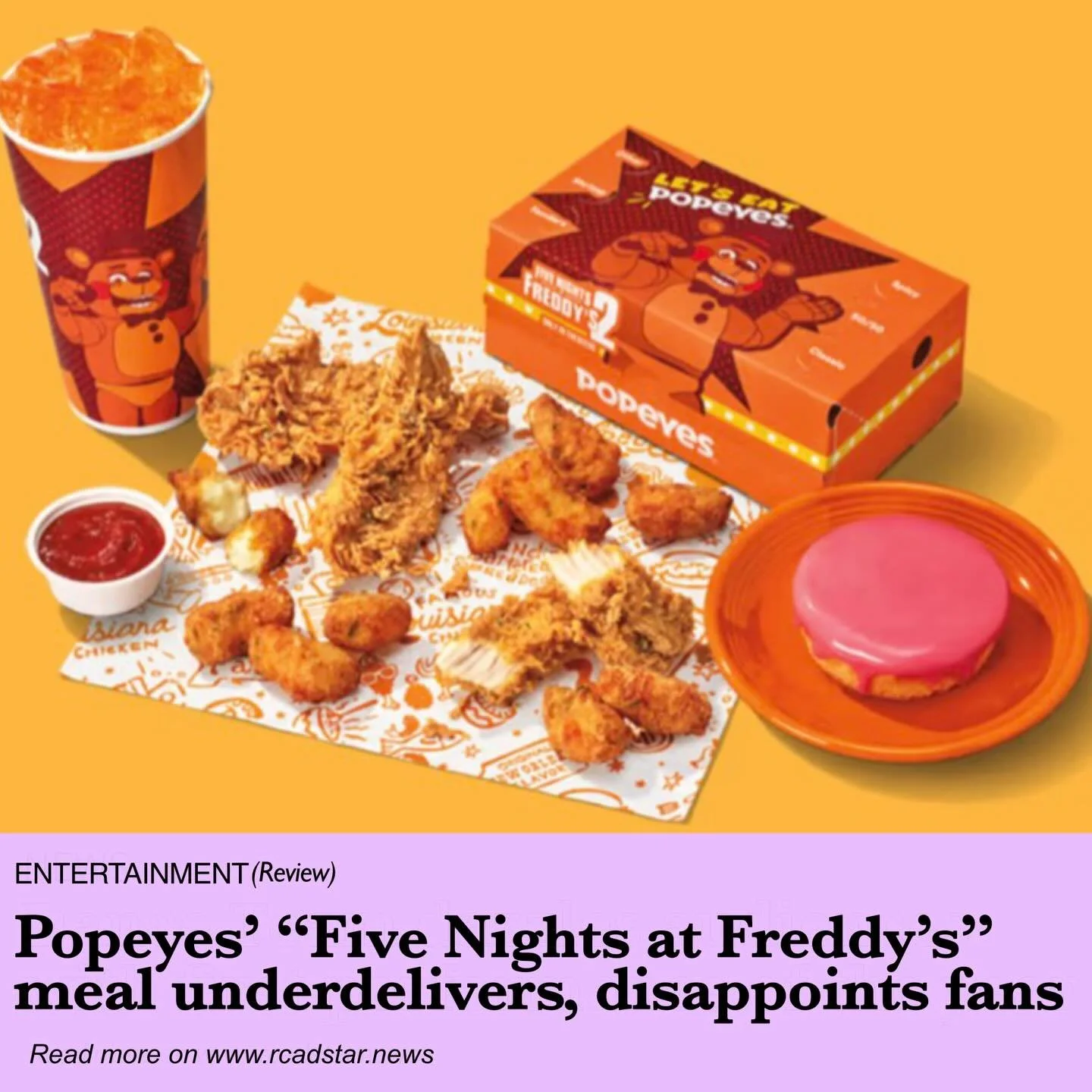 Check out Staff Writer Blake Cohen&rsquo; Entertainment Review story on our website!

📸Photo: Popeyes